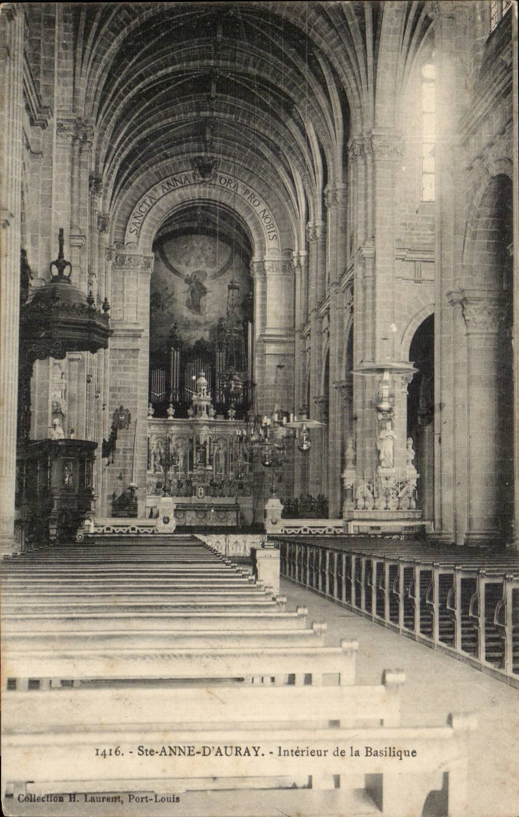 Sainte Anne d InnenAuray CPA von der Basilika (Organ)
