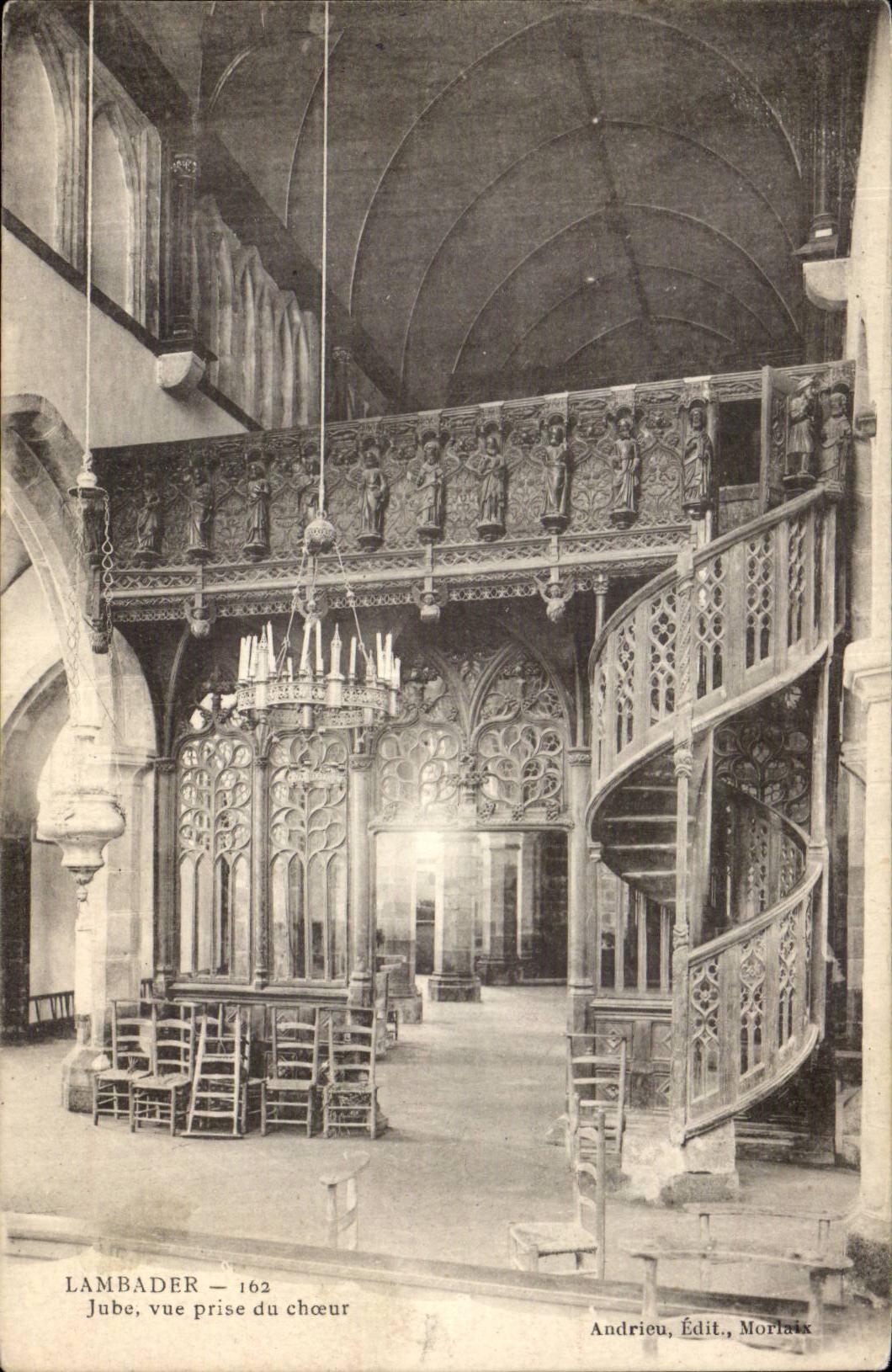 Lambader CPA Jube seen from of the bell-tower