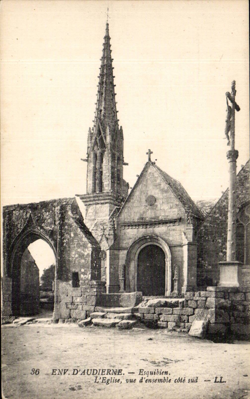 Surroundings of Audierne CPA Esquibien the overall picture church southern part