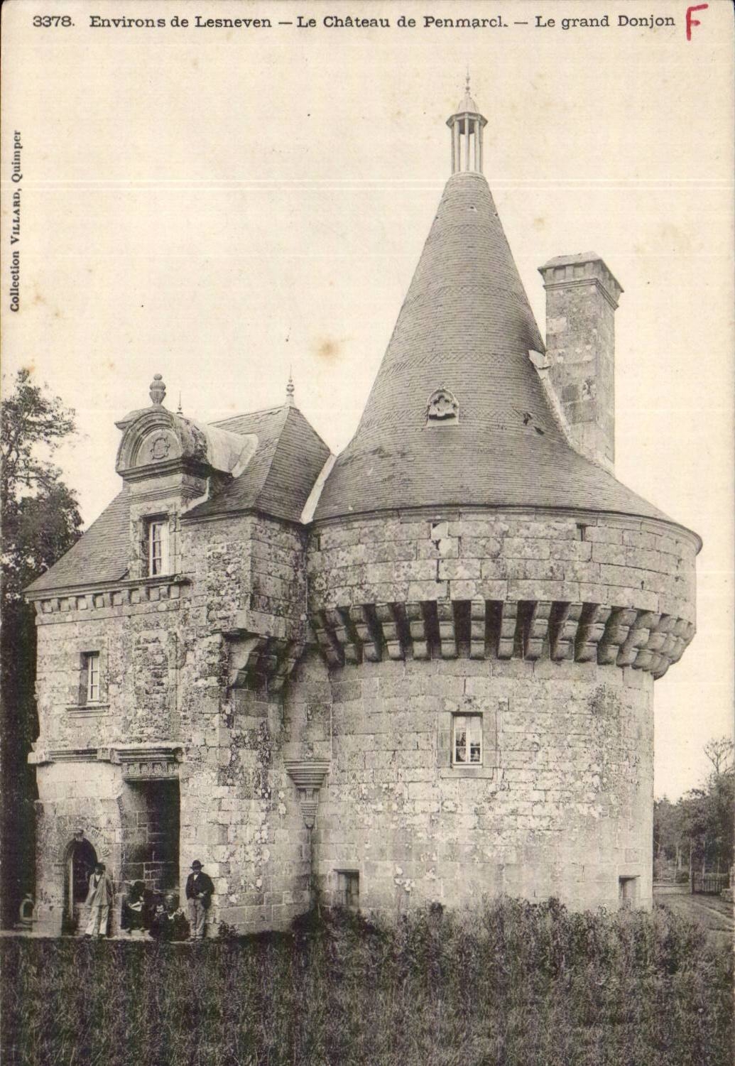 CPA Surroundings of Lesneven the castle of Penmarcl the large keep