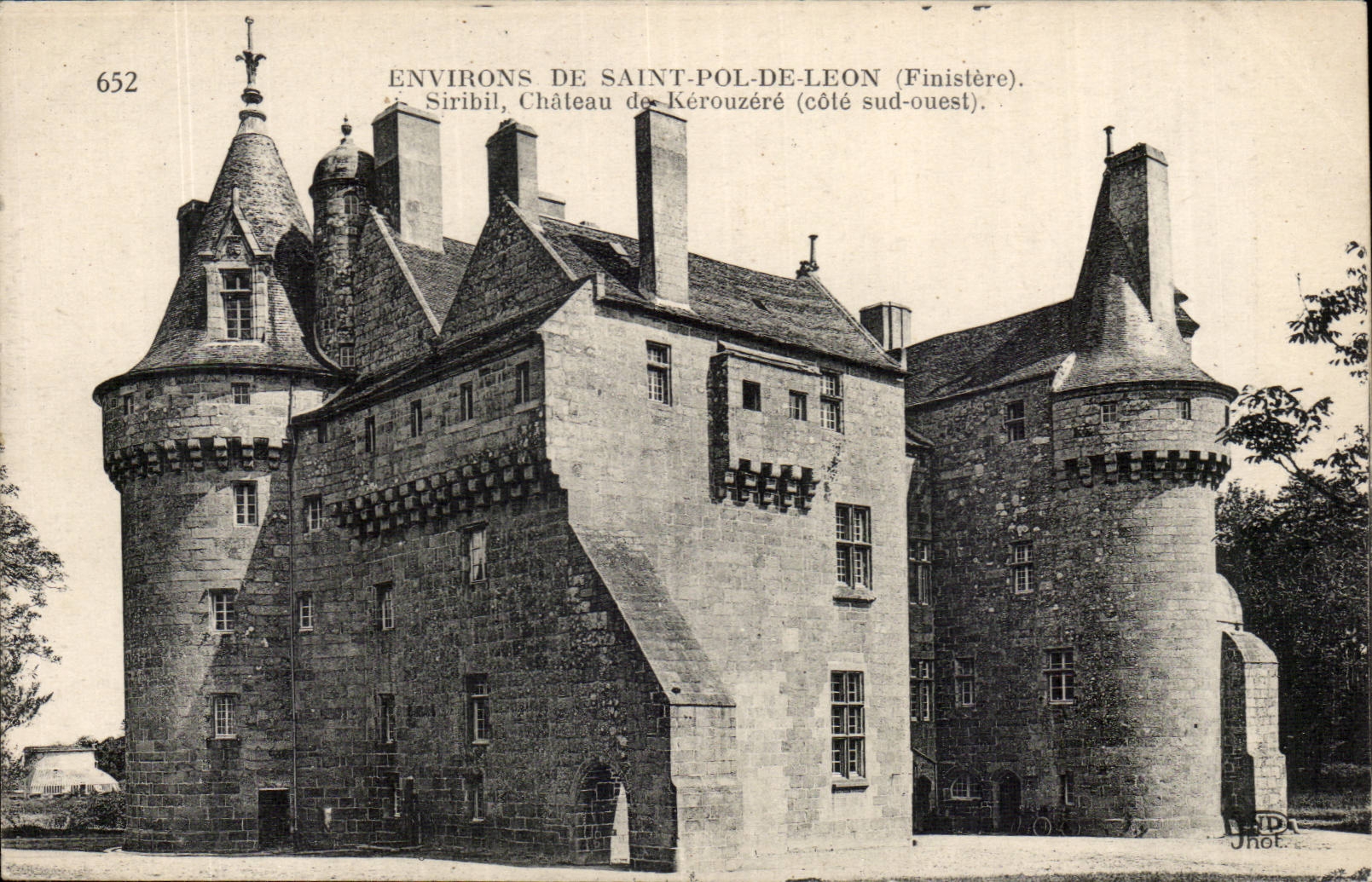 CPA Surroundings of Saint pol of Leon CPA Siribil castle of Kerouzere (western southern dimension)