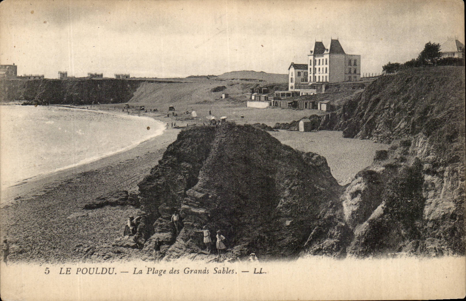 Pouldu CPA the beach of large sands