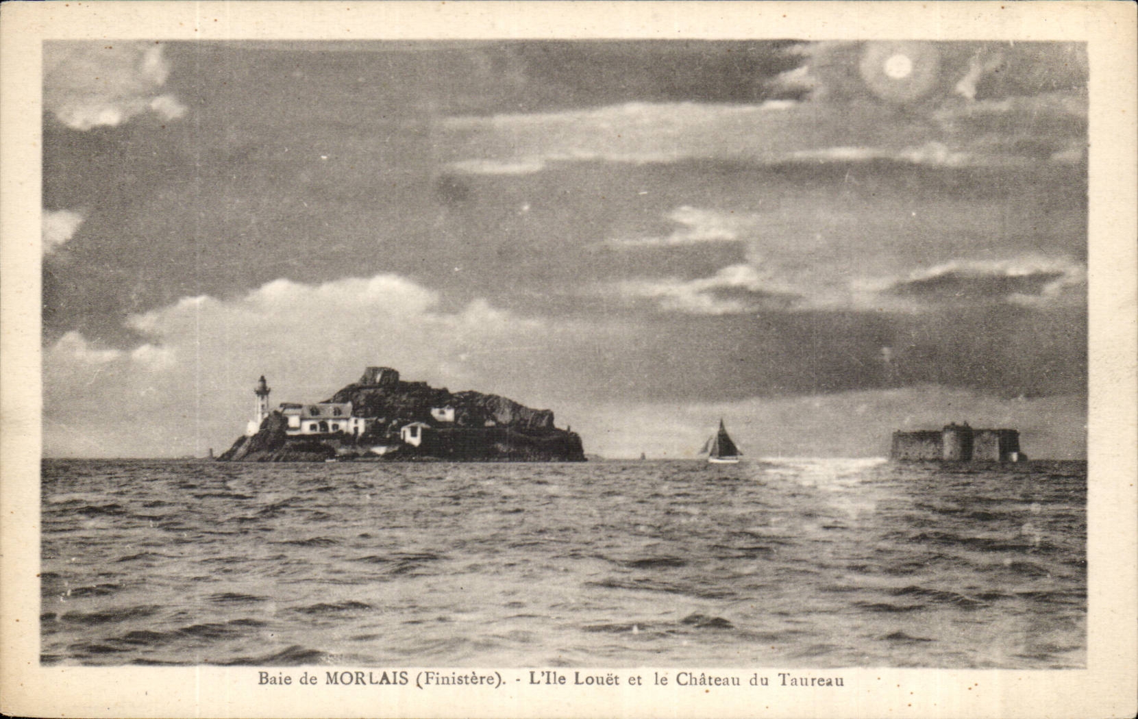 Baie de Morlais - Morlaix - L'ile Louet et le Chateau du Tarreau - CPA 