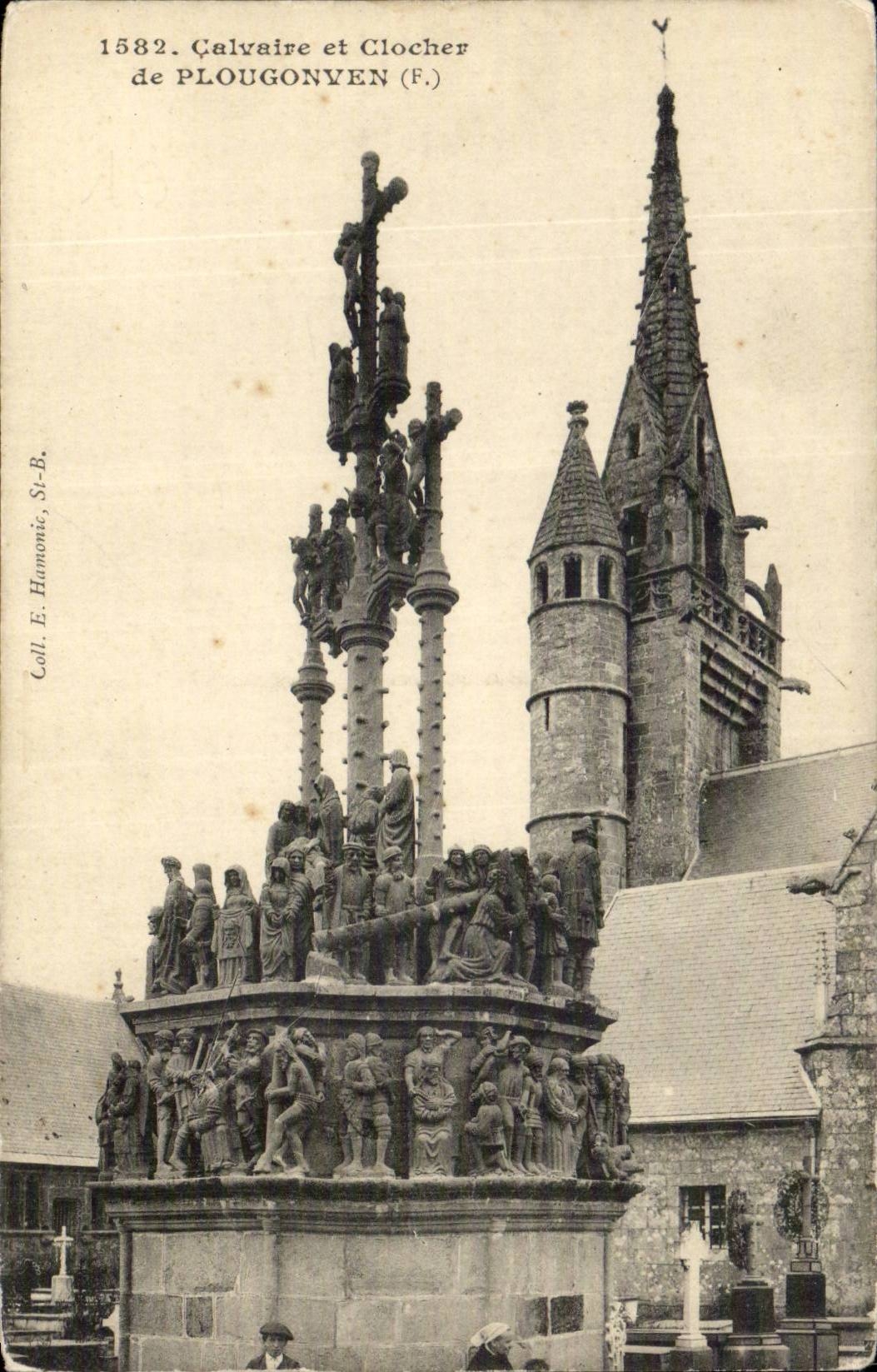 Plougonven - Martyrdom and Bell-tower - CPA