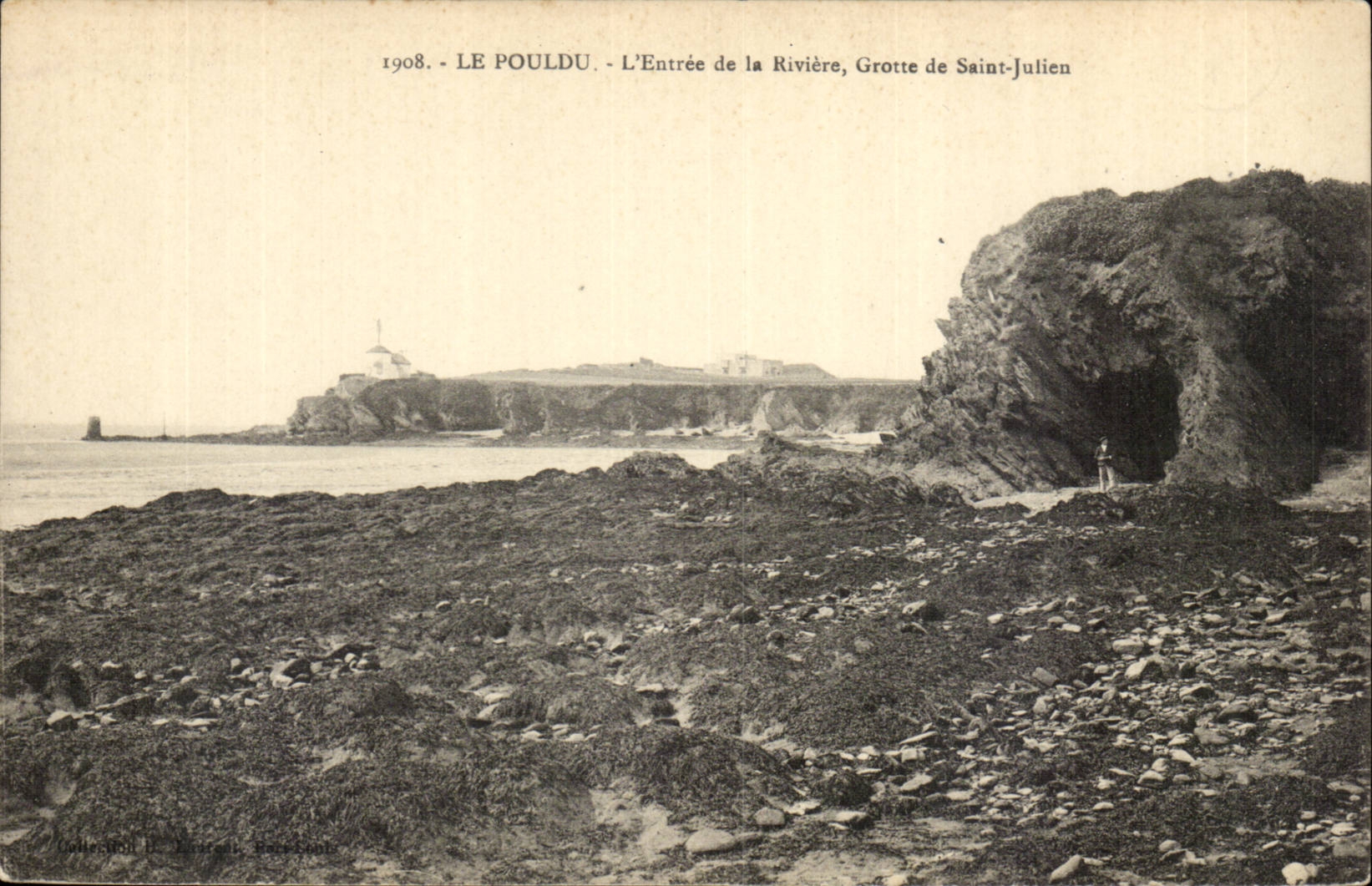 Pouldu - Entrance of the River - Cave of Saint Julien - CPA