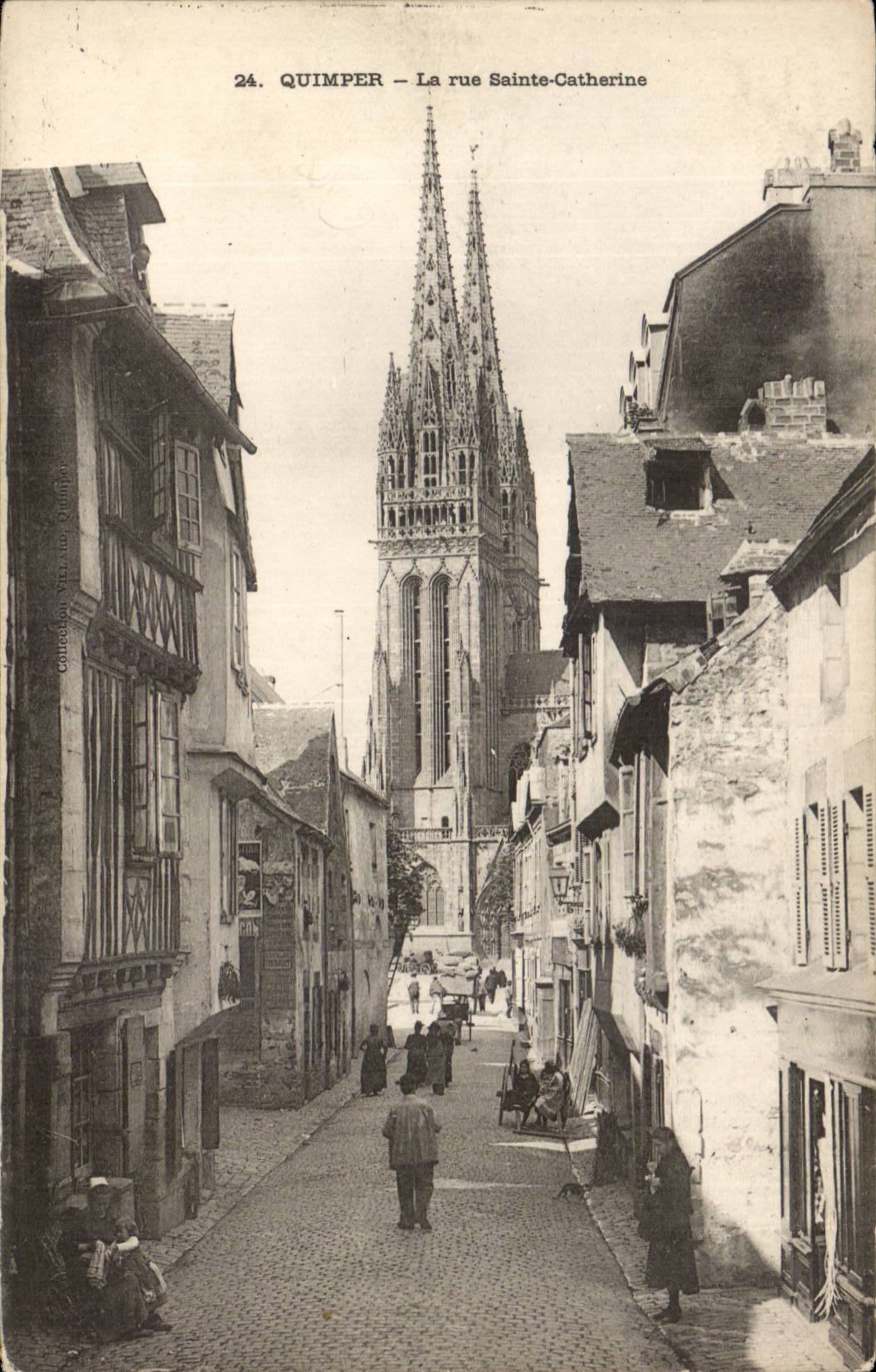 Quimper CPA the street Sainte Catherine
