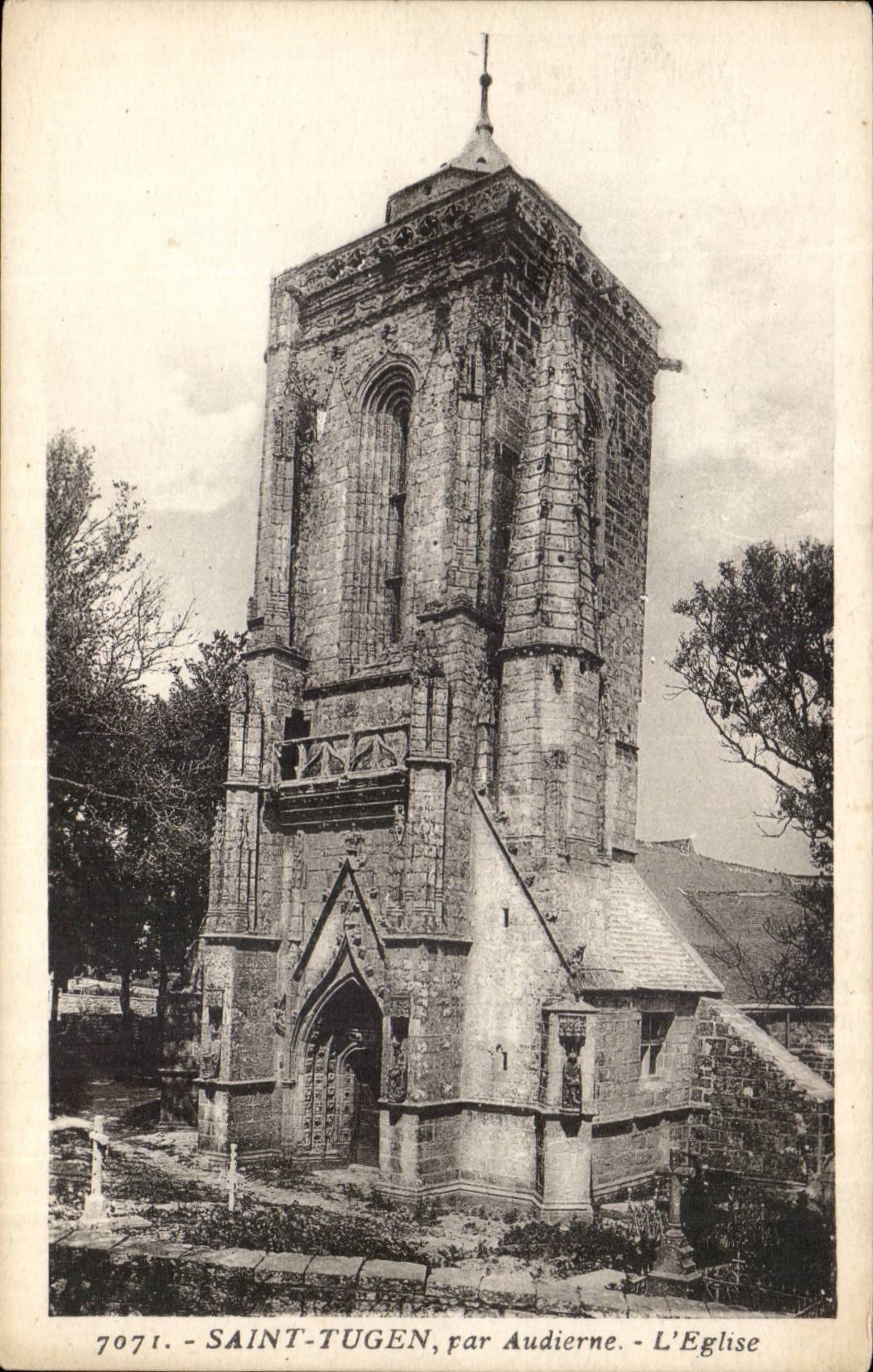 Saint Tugen CPA durch Audierne die Kirche
