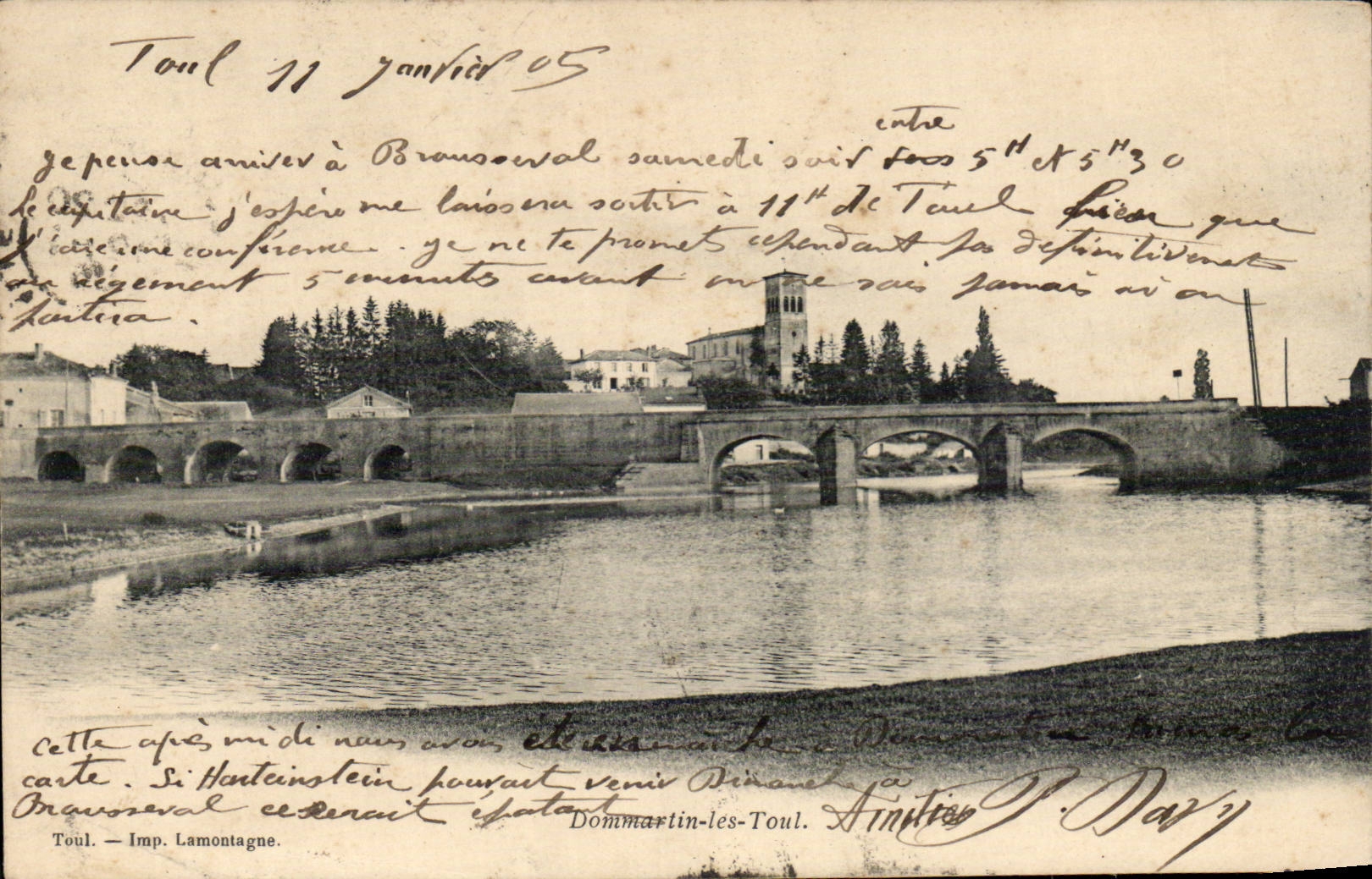 Dommartin Toul 1905 - CPA