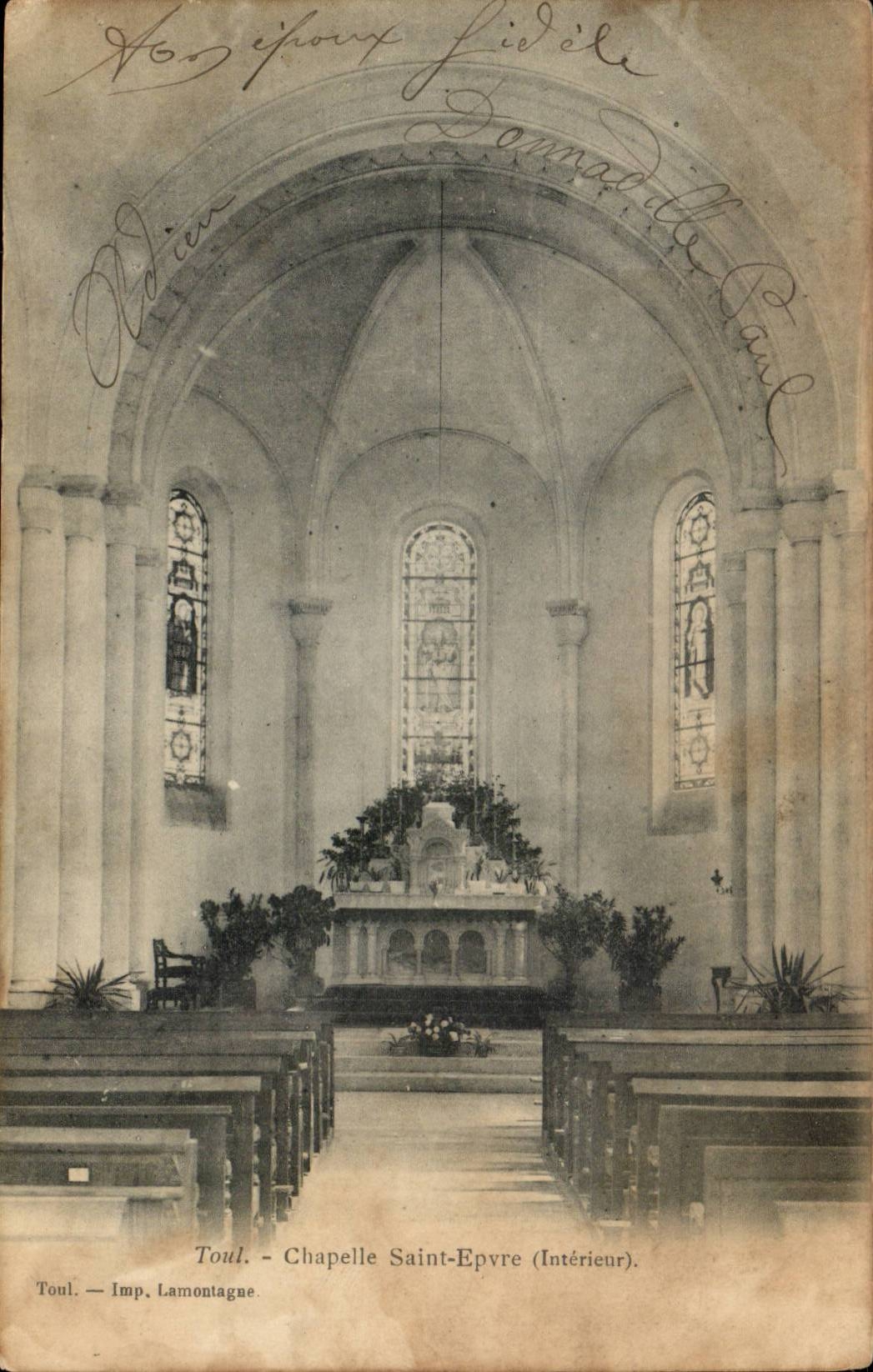 Toul CPA Wolbung Saint Epvre (Innen)