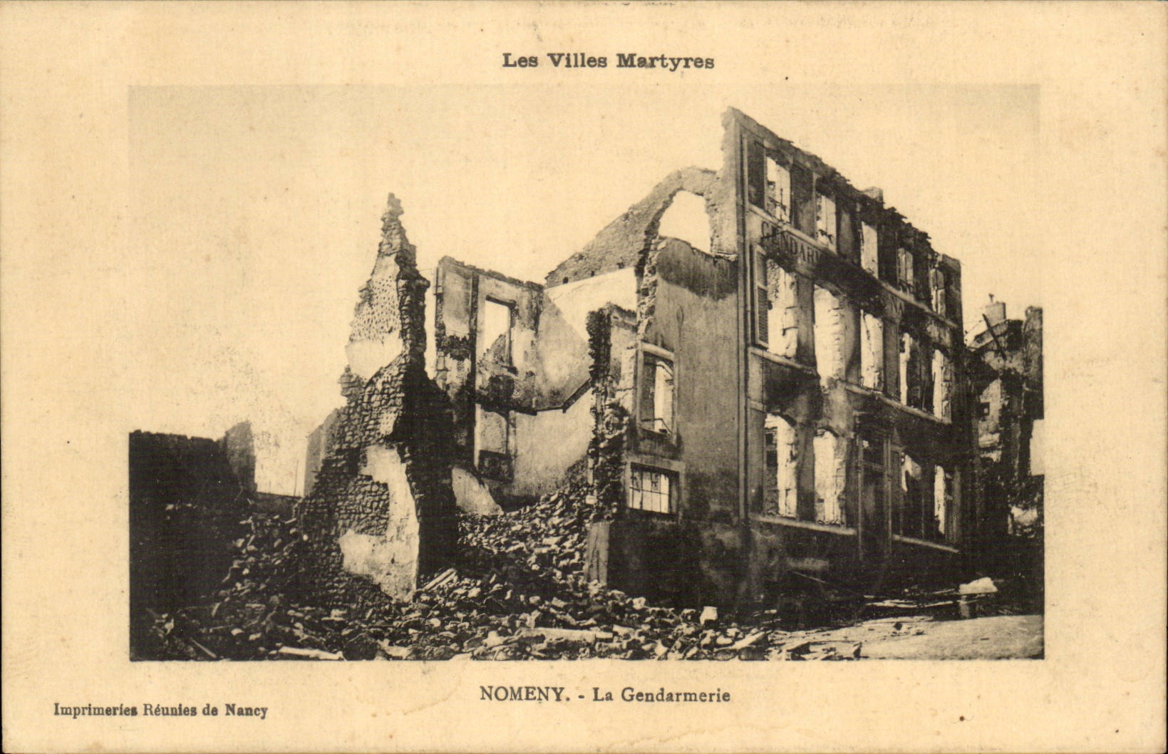 Nomeny CPA gendarmerie