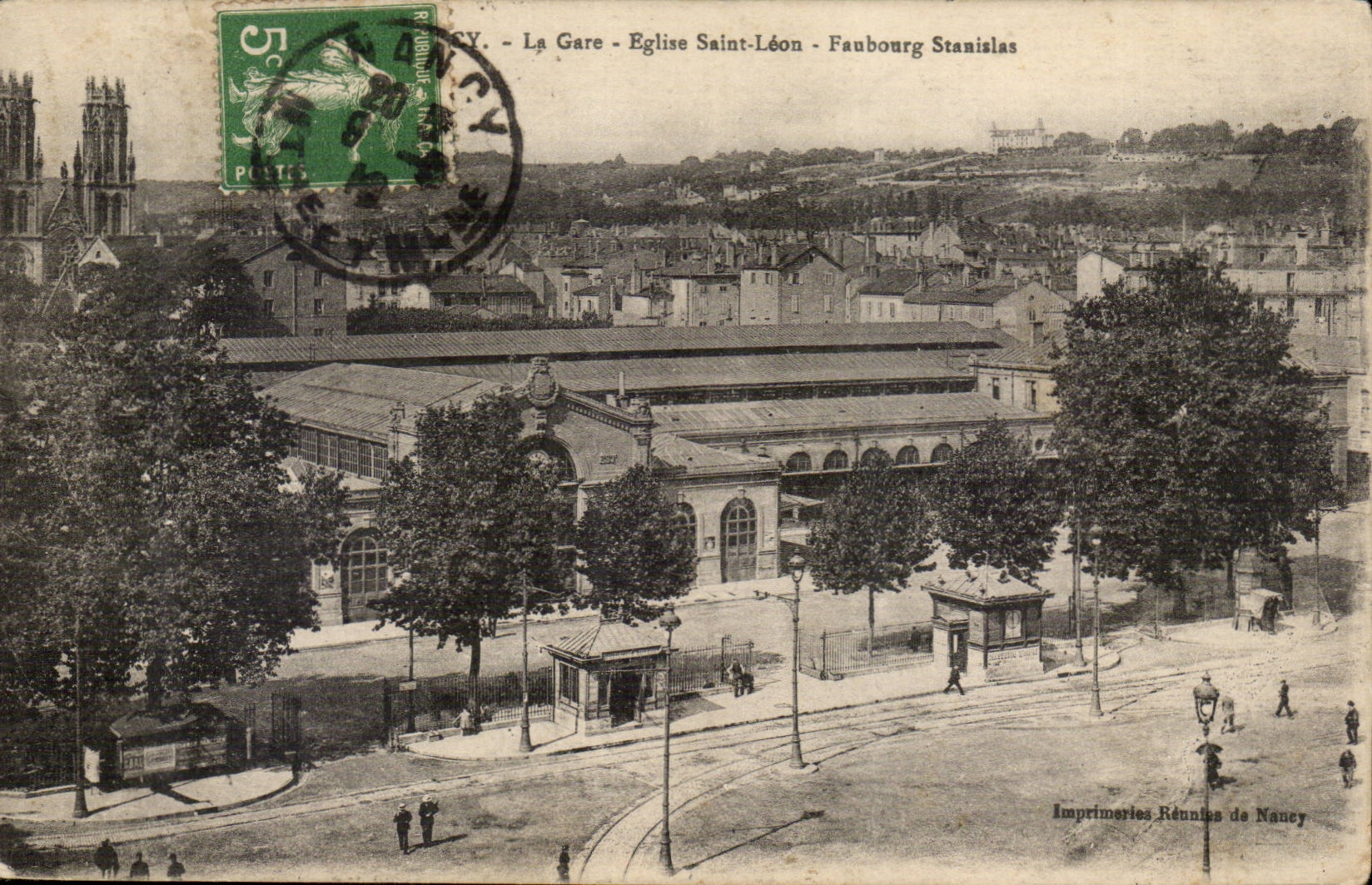 Nancy CPA La gare Eglise Saint Leon Faubourg Stanislas