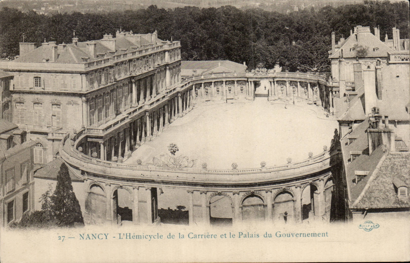 Nancy CPA Hemicycle de la carriere et le palais du gouvernement