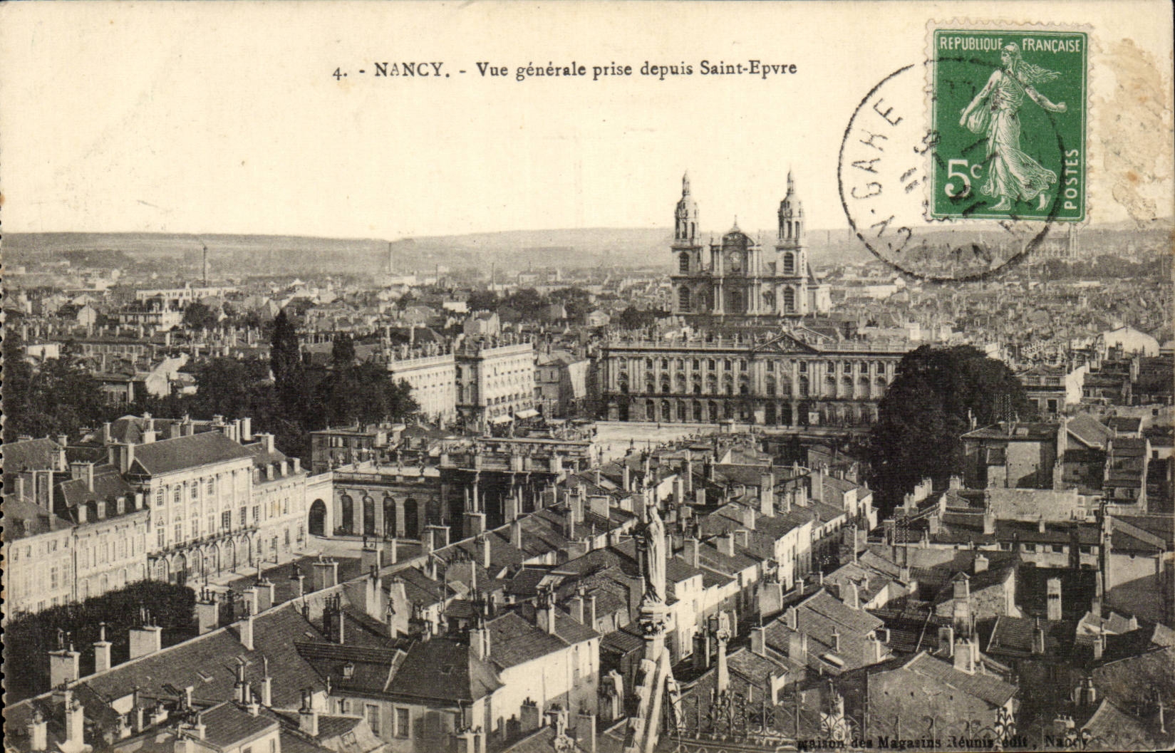 Nancy CPA Vue generale prise de Saint Epvre