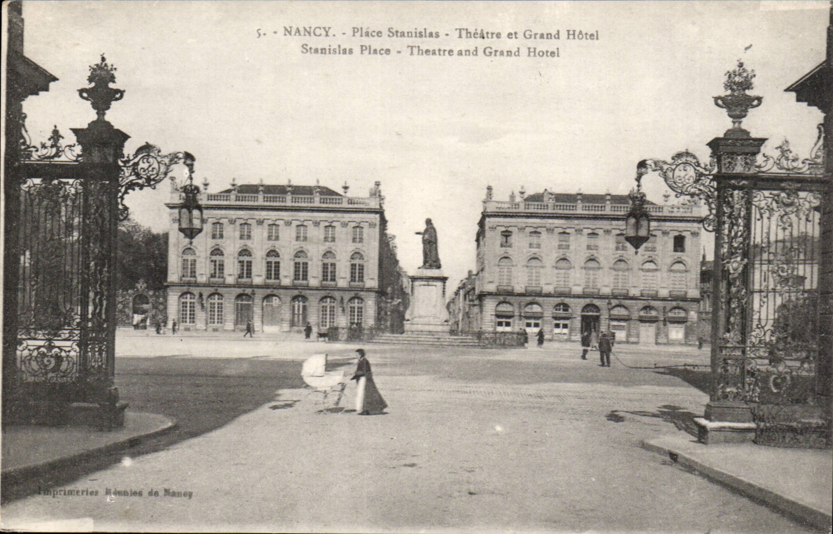Nancy CPA Arc de triomphe vu de la place de la Carriere