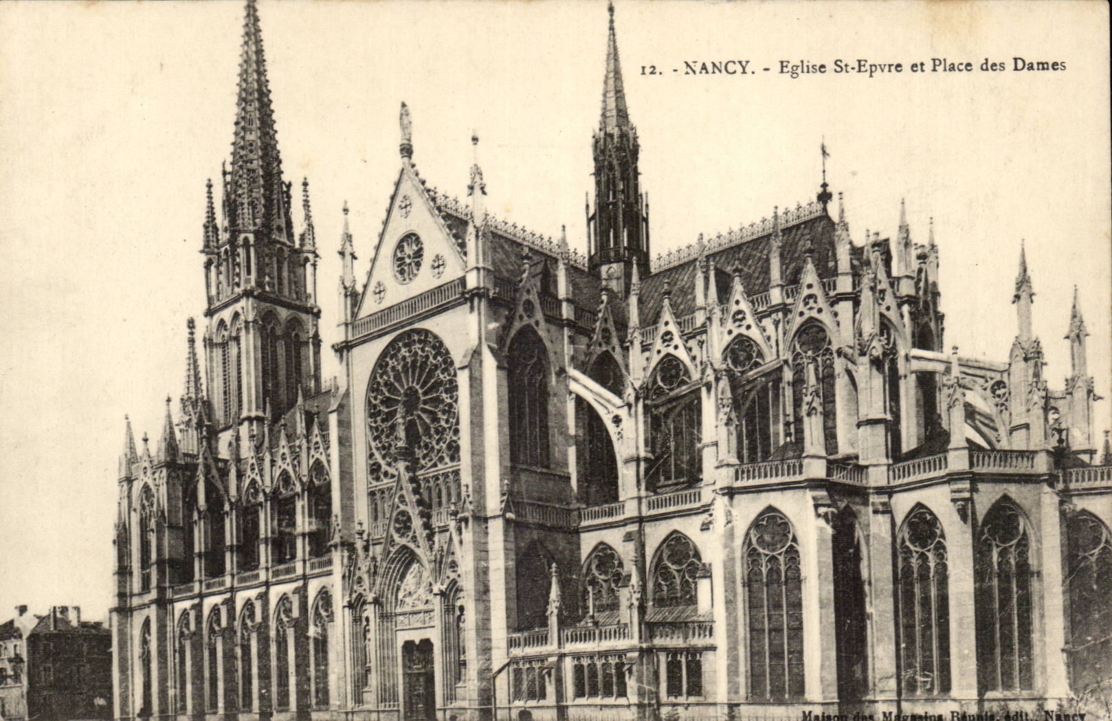 Nancy CPA Eglise Saint Epvre et place des dames