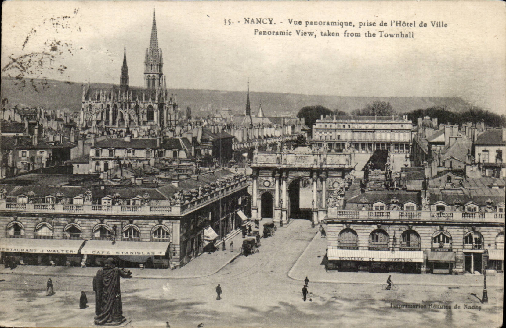 Nancy CPA Vue panoramique prise de l'hotel de ville