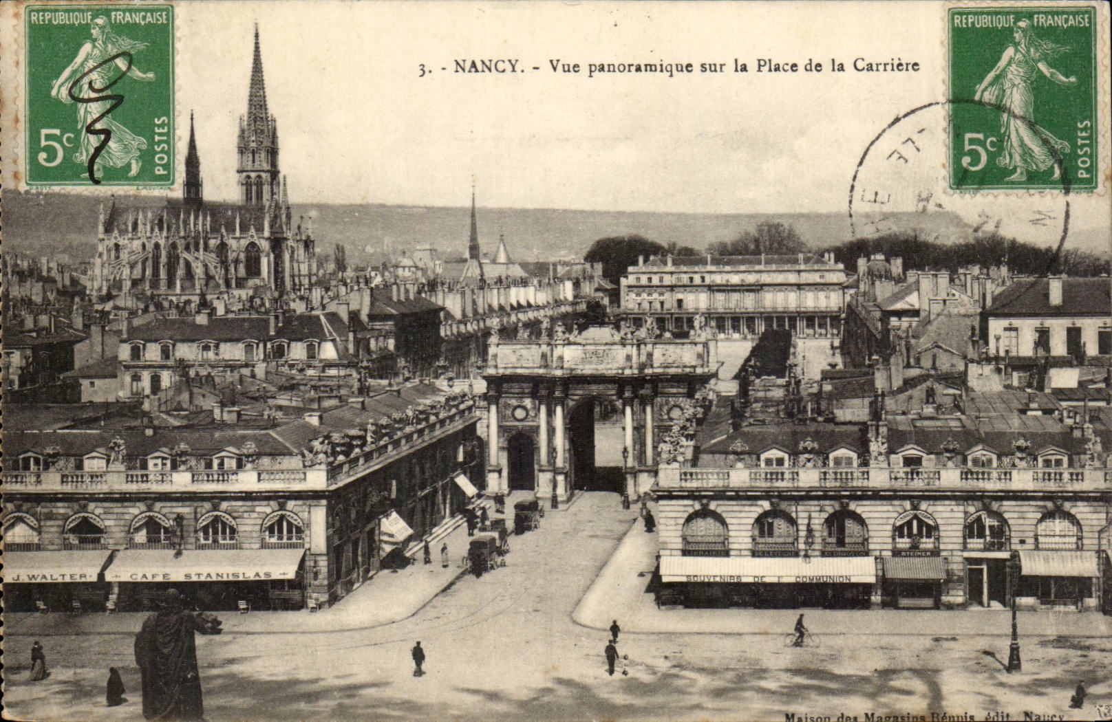 Nancy CPA Vue panoramique sur la place de la carriere
