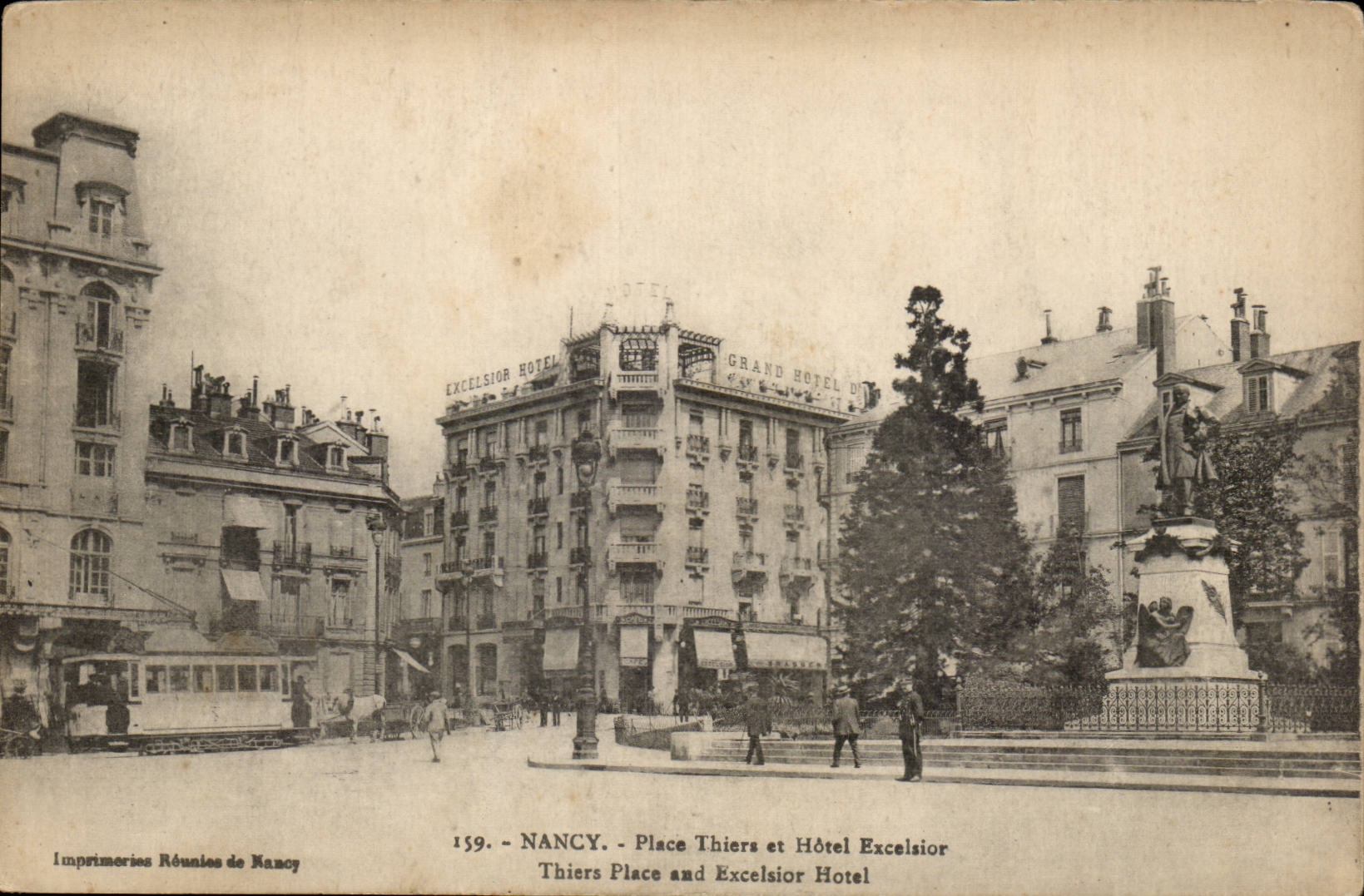 Nancy - Place Thiers et Hotel Excelsior - CPA