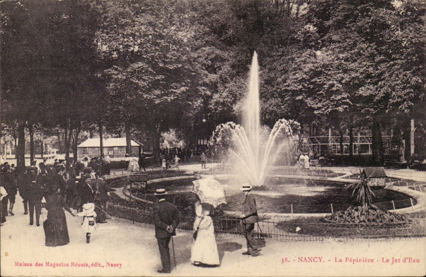 Nancy - Le Pepiniere - Jet d'Eau - CPA 