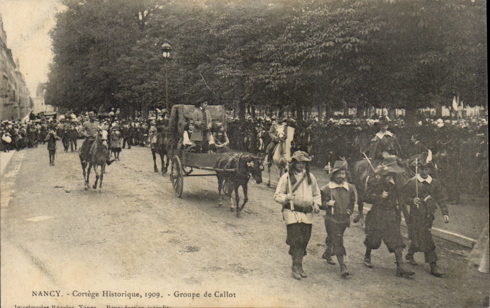 Nancy - Cortege Historique 1909 Groupe de Callot - CPA