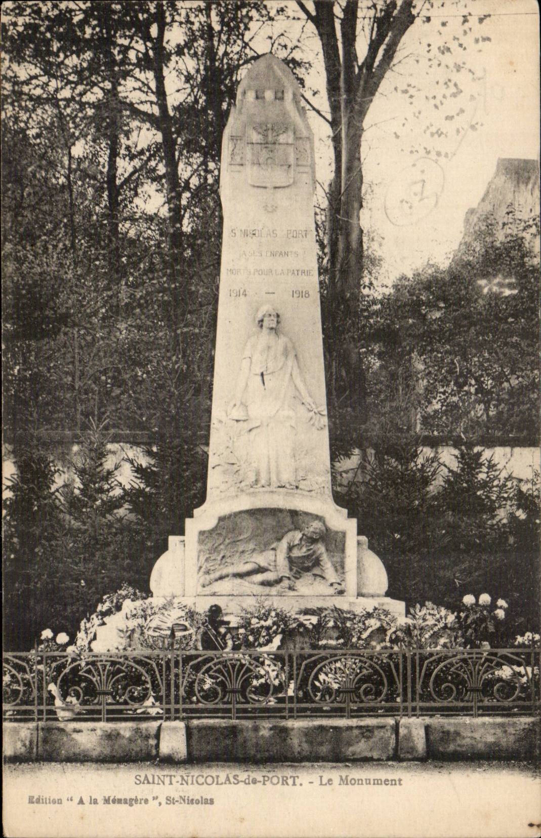 Saint Nicolas de port CPA Le monument