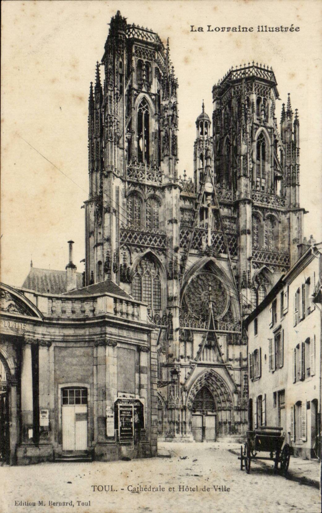 Toul CPA Kathedrale und Rathaus