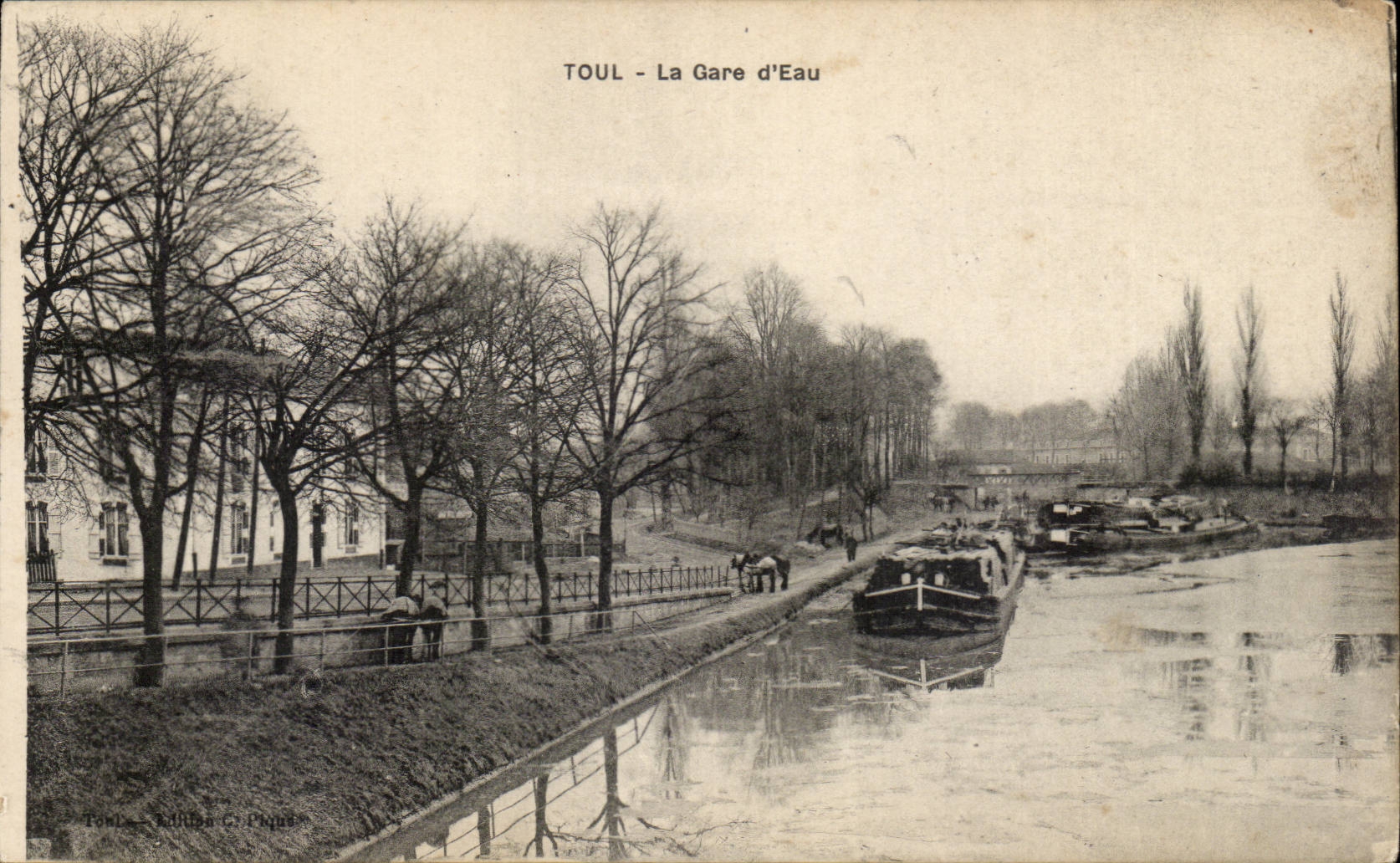 Toul CPA Bahnstation des Wassers