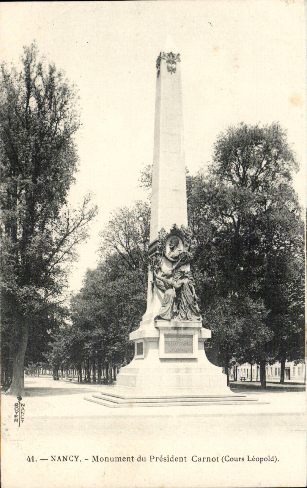 Nancy CPA Monument du president CArnot (cours leopold)