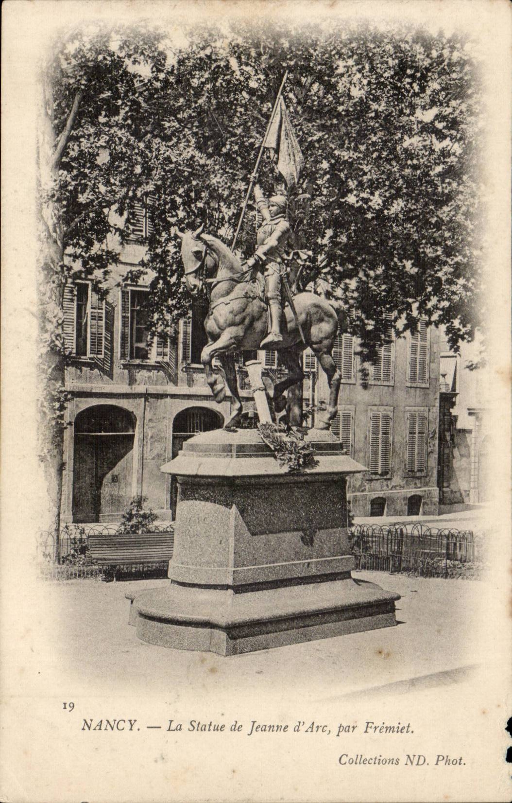 Nancy CPA La statue de Jeanne d'arc par Fremiet