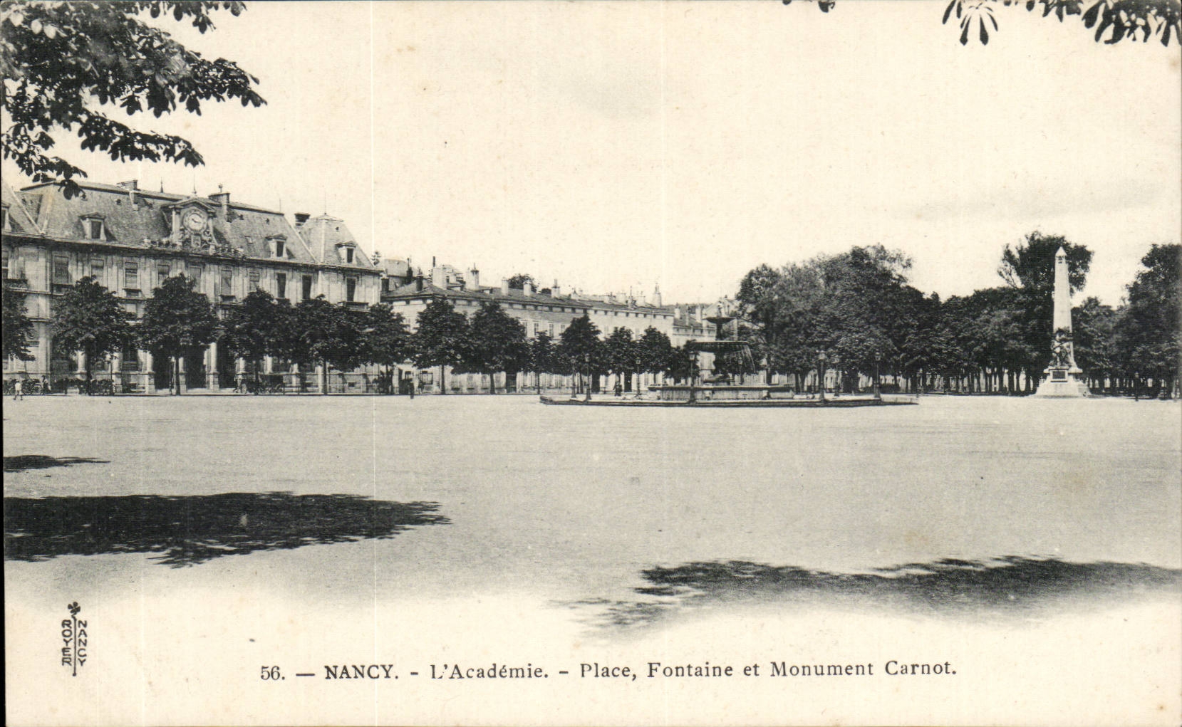 Nancy CPA l'academie Place fontaine et monument Carnot
