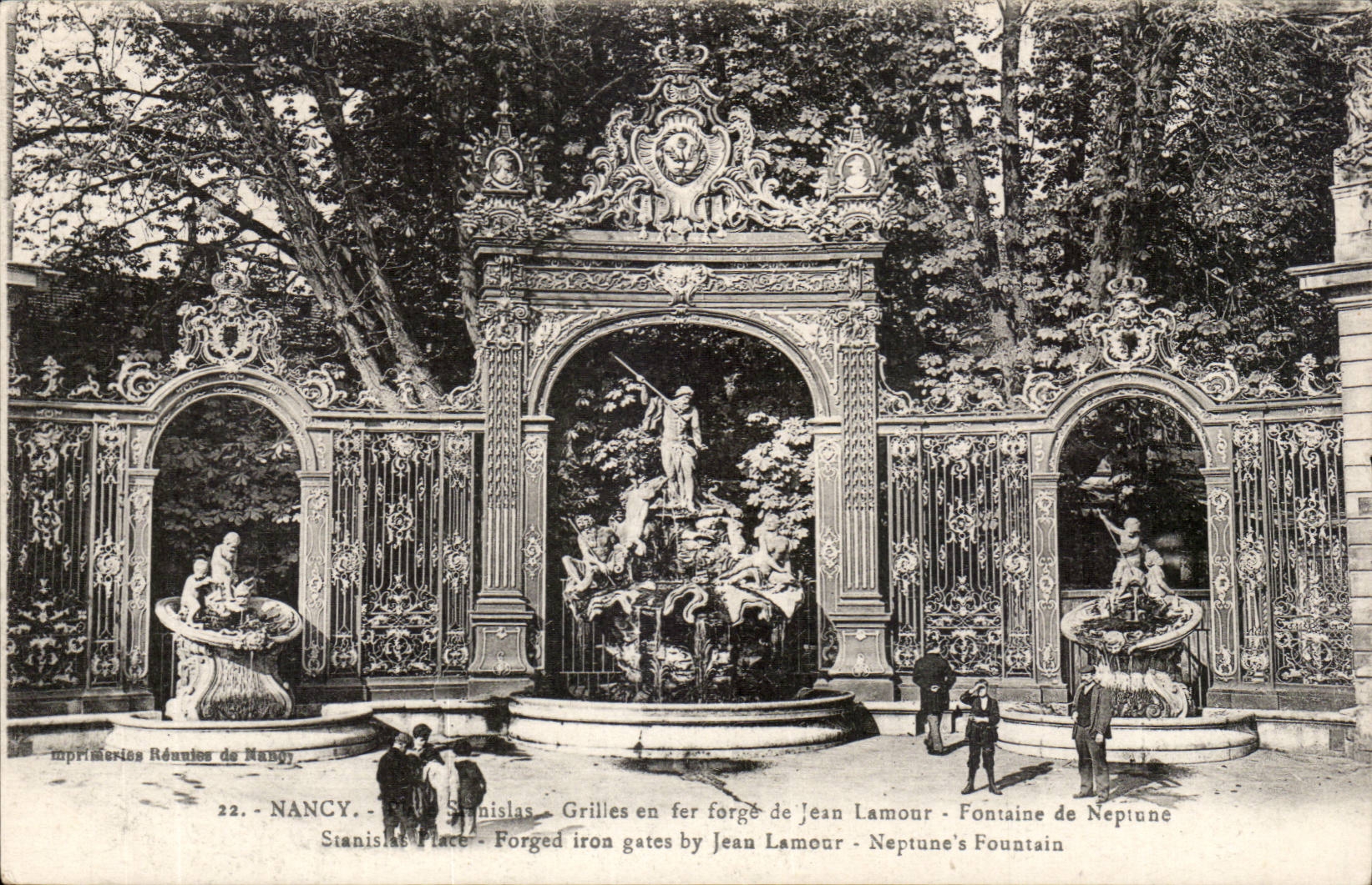 Nancy CPA Place Stanislas GRilles de Jean Lamour Fontaine de neptune