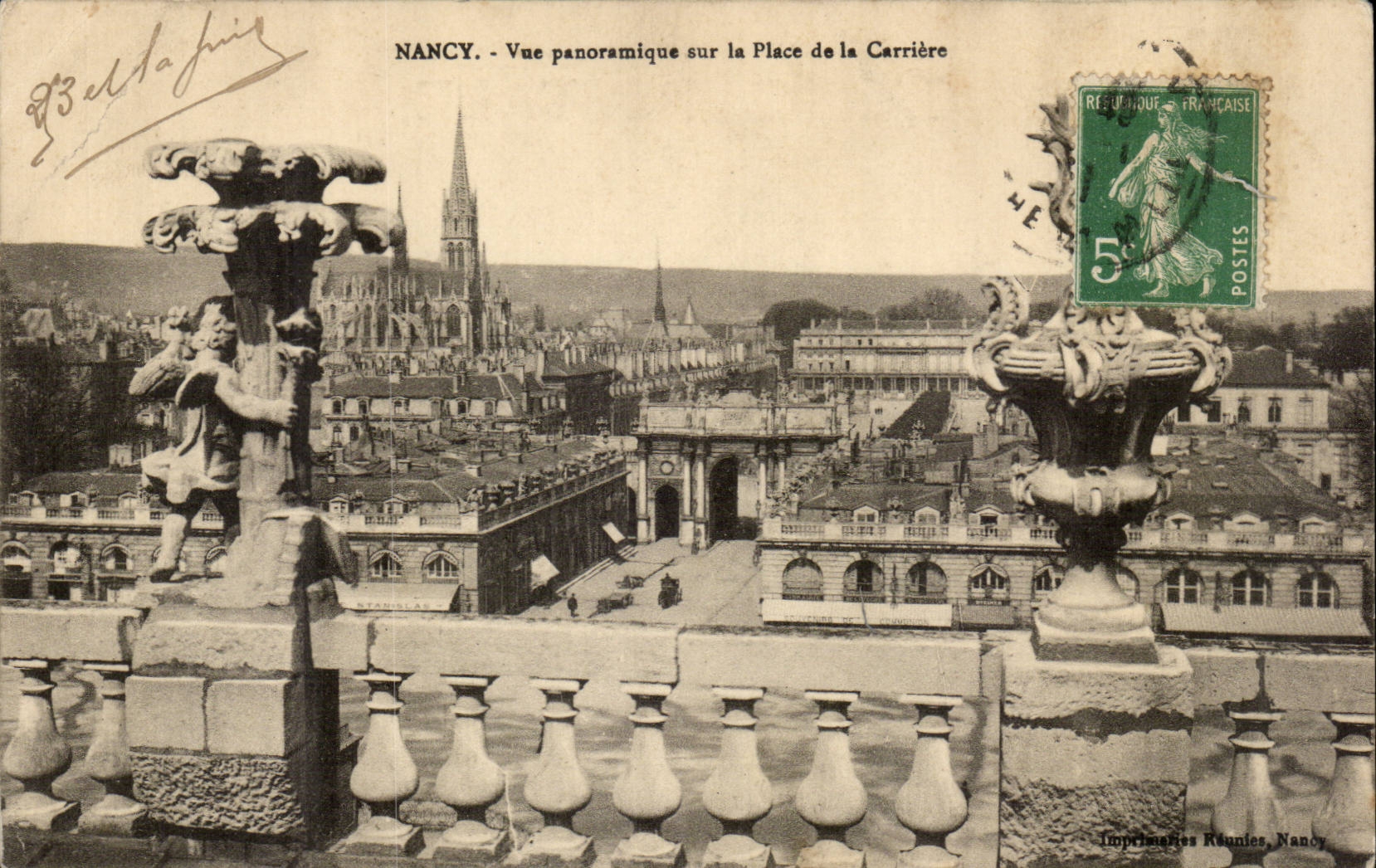 Nancy CPA Vue panoramique sur la place de la carriere