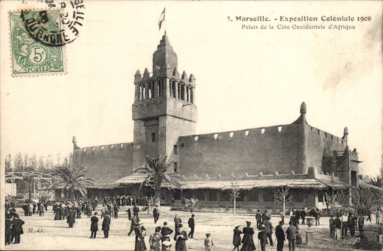 CPA Marseille Fair Colonial 1906 Gaumen des westlichen Masses von Afrika