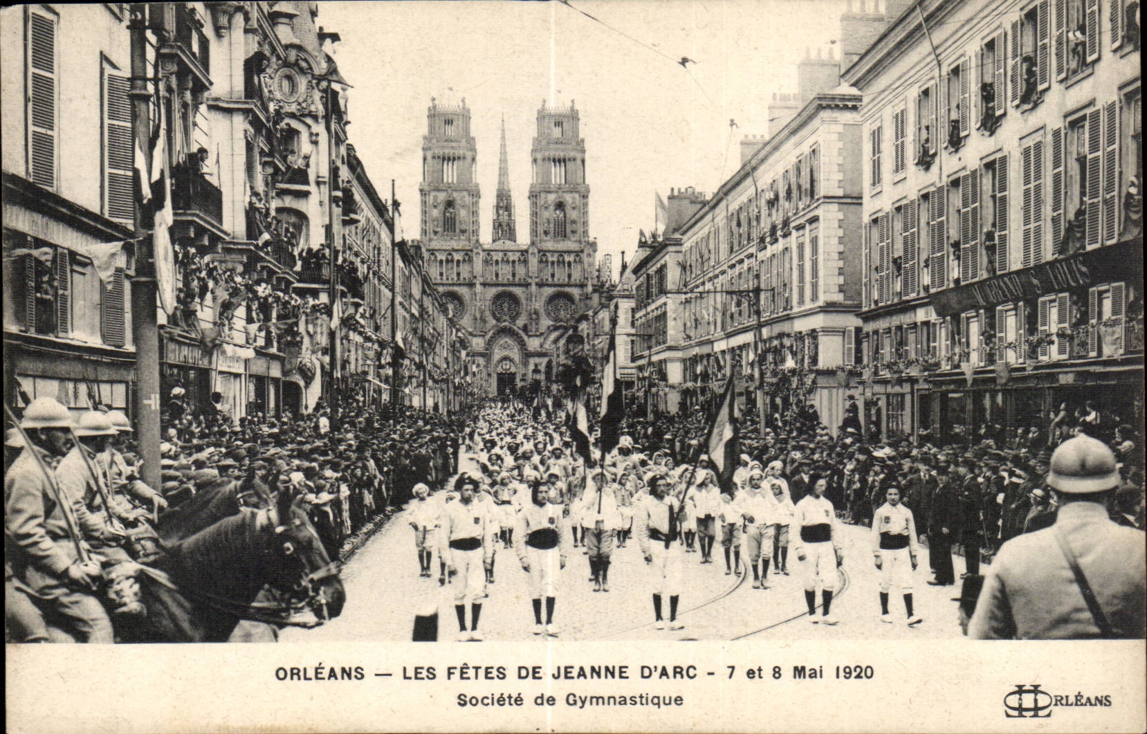 Orleans CPA Festivals of Jeanne of arc May 7th and 9th 1920 Company of Gymnastics (sport)