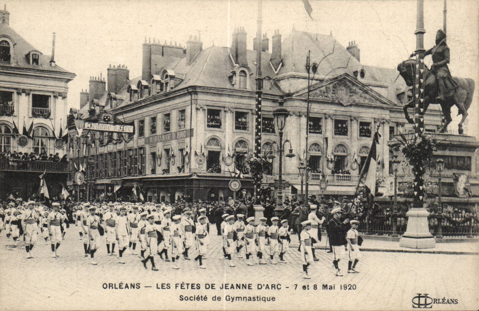 Orleans CPA Festivals of Jeanne of arc May 7th and 9th 1920 Company of Gymnastics (sport)
