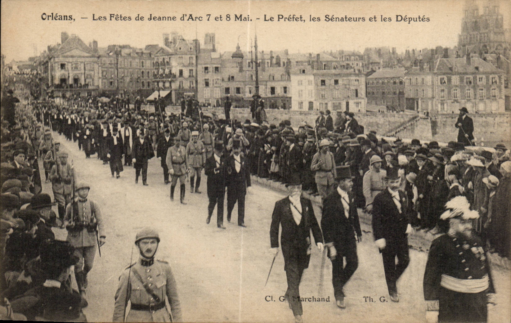 Orleans CPA Festivals of Jeanne of arc May 7th and 9th Mayor senators and deputies