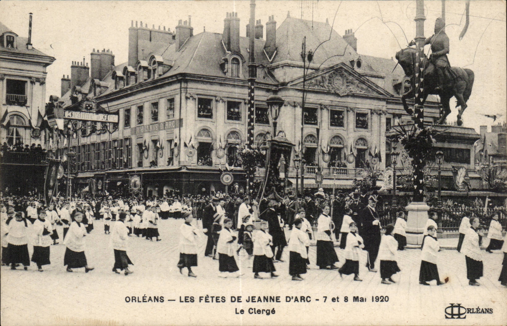 Orleans CPA Festivals of Jeanne of arc May 7th and 8th 1920 clergy