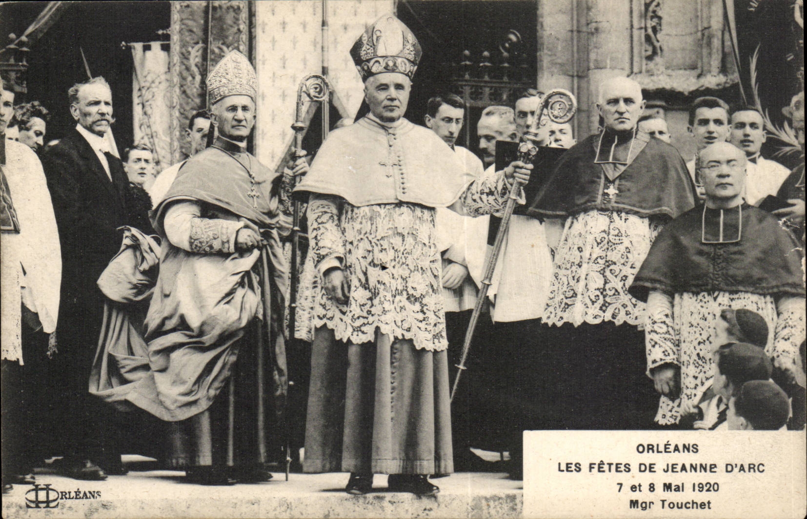 Orleans CPA Festivals of Jeanne of arc May 7th and 8th 1920 Mgr Touchet