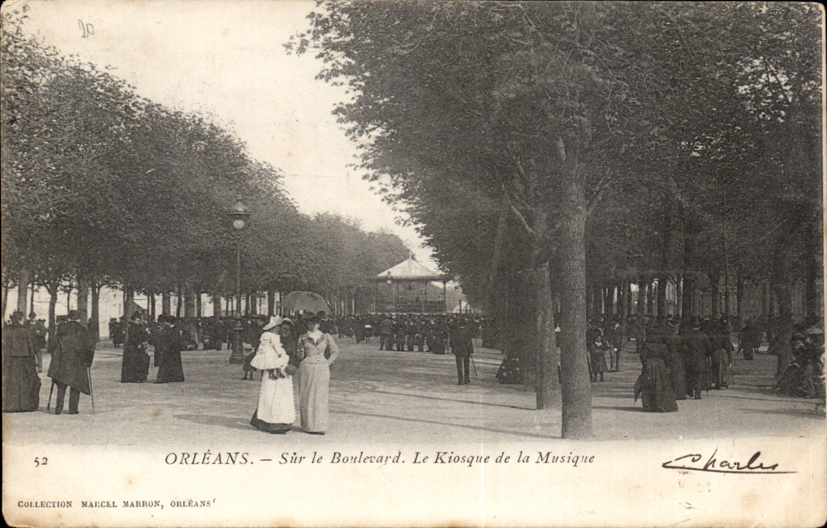 Orleans CPA On the boulevard the kiosk of the music