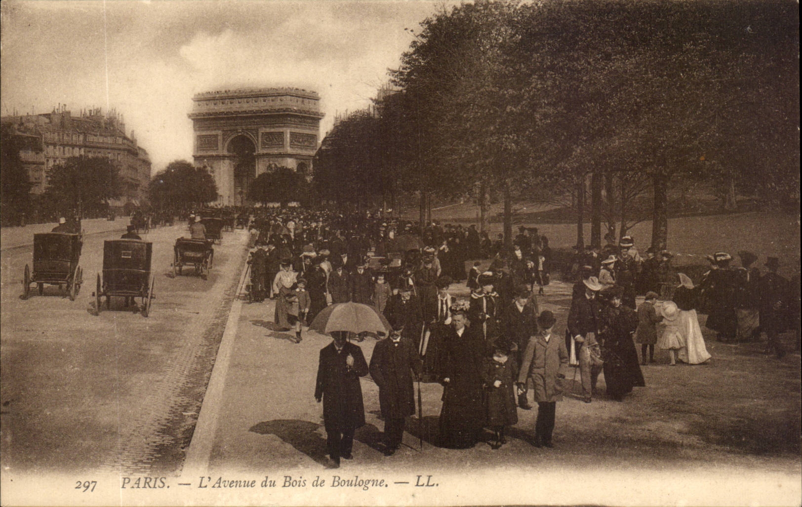 Paris CPA Avenue du Bois de Boulogne