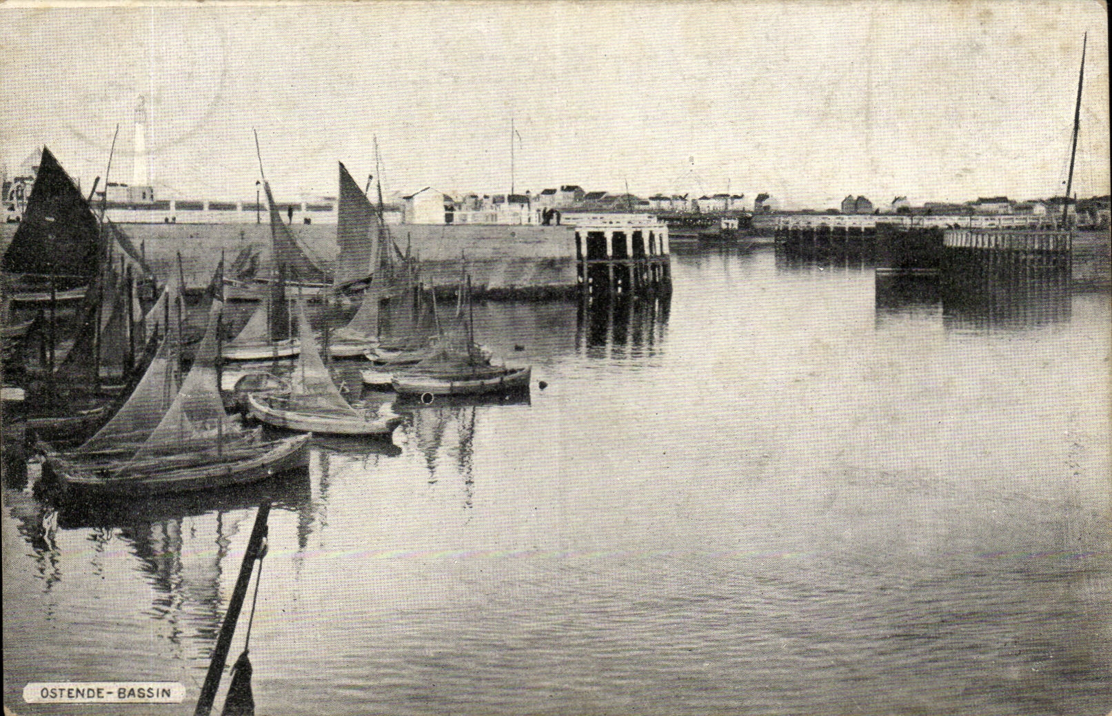 Belgium Belgie Ostend CPA Basin (boat)