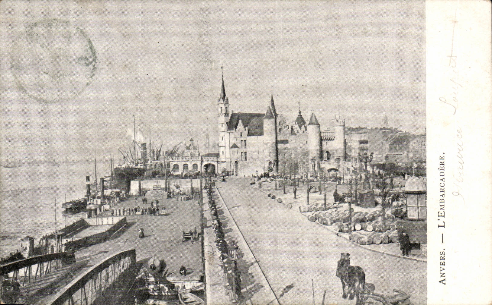 Belgien - Belgien - Belgien - Antwerpen - Antwerpen - das Landungstadium -- CPA