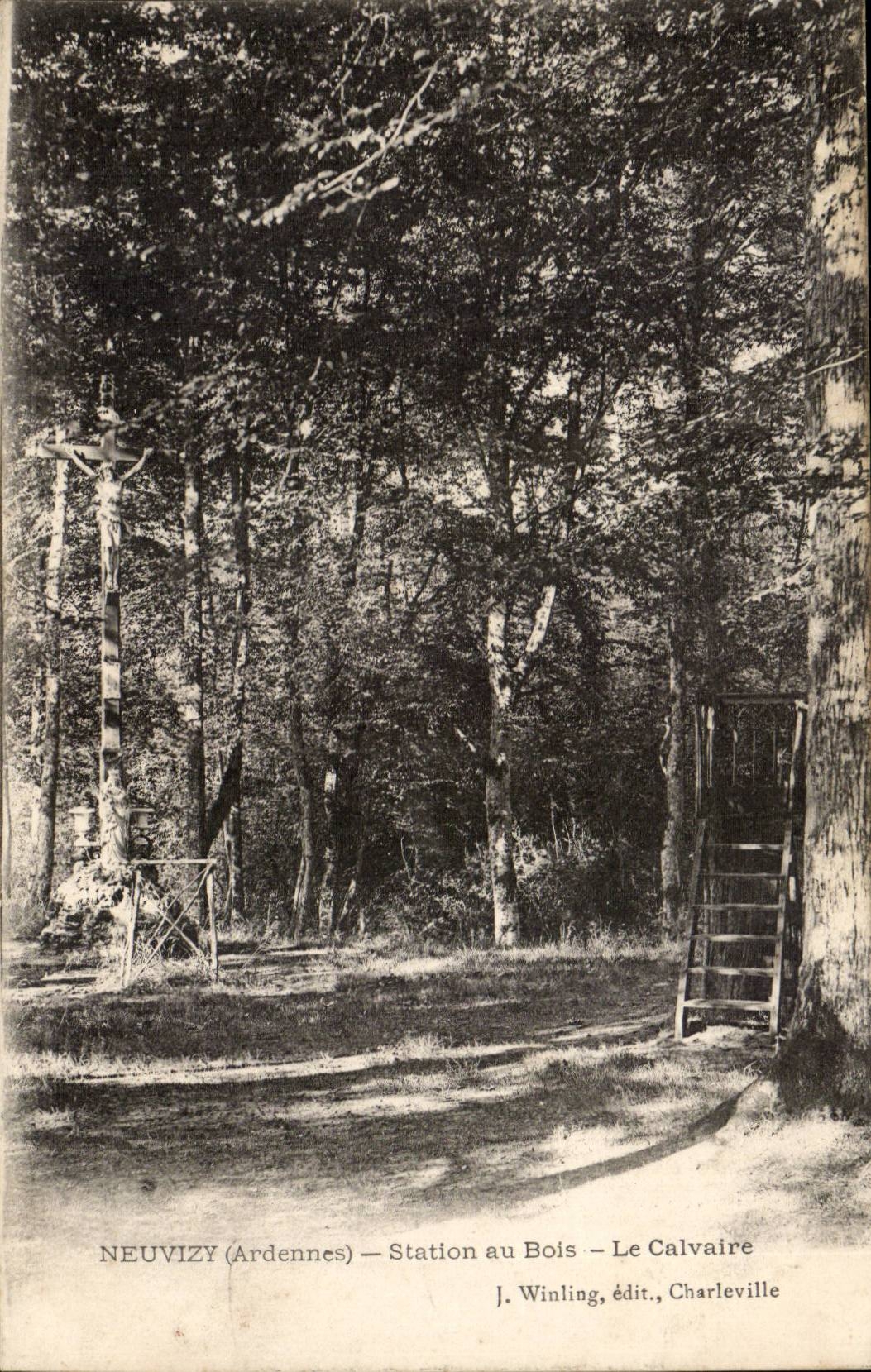 Neuvizy - Station with Wood - the Martyrdom -- CPA