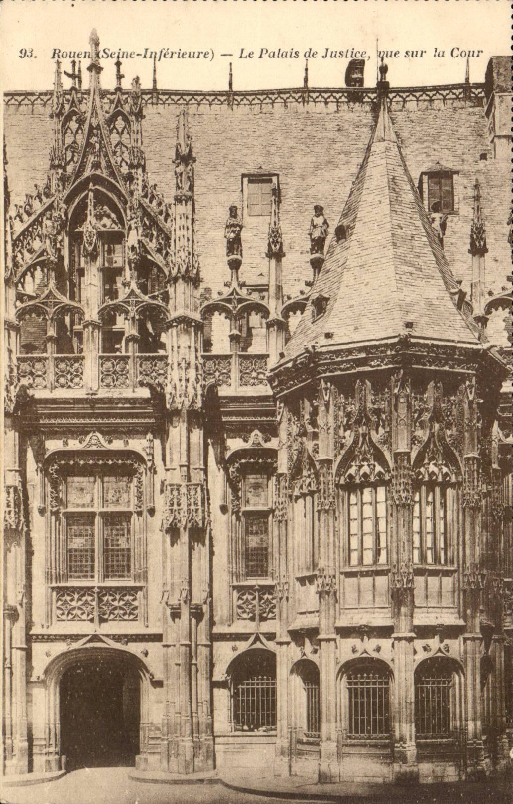 Rouen - Law courts seen on the Court - CPA