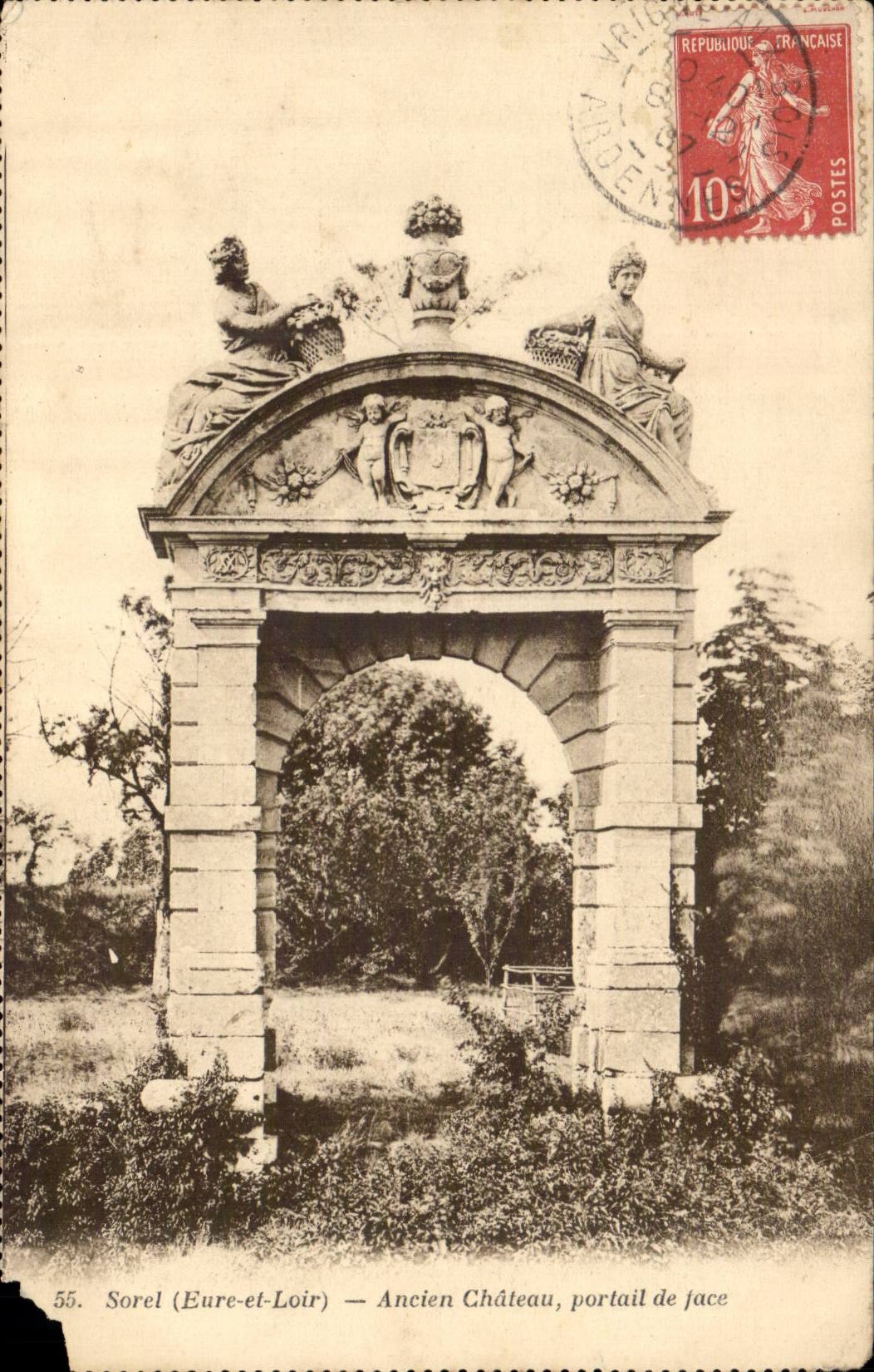 CPA Sorel altes Schlossgatter des Gesichtes