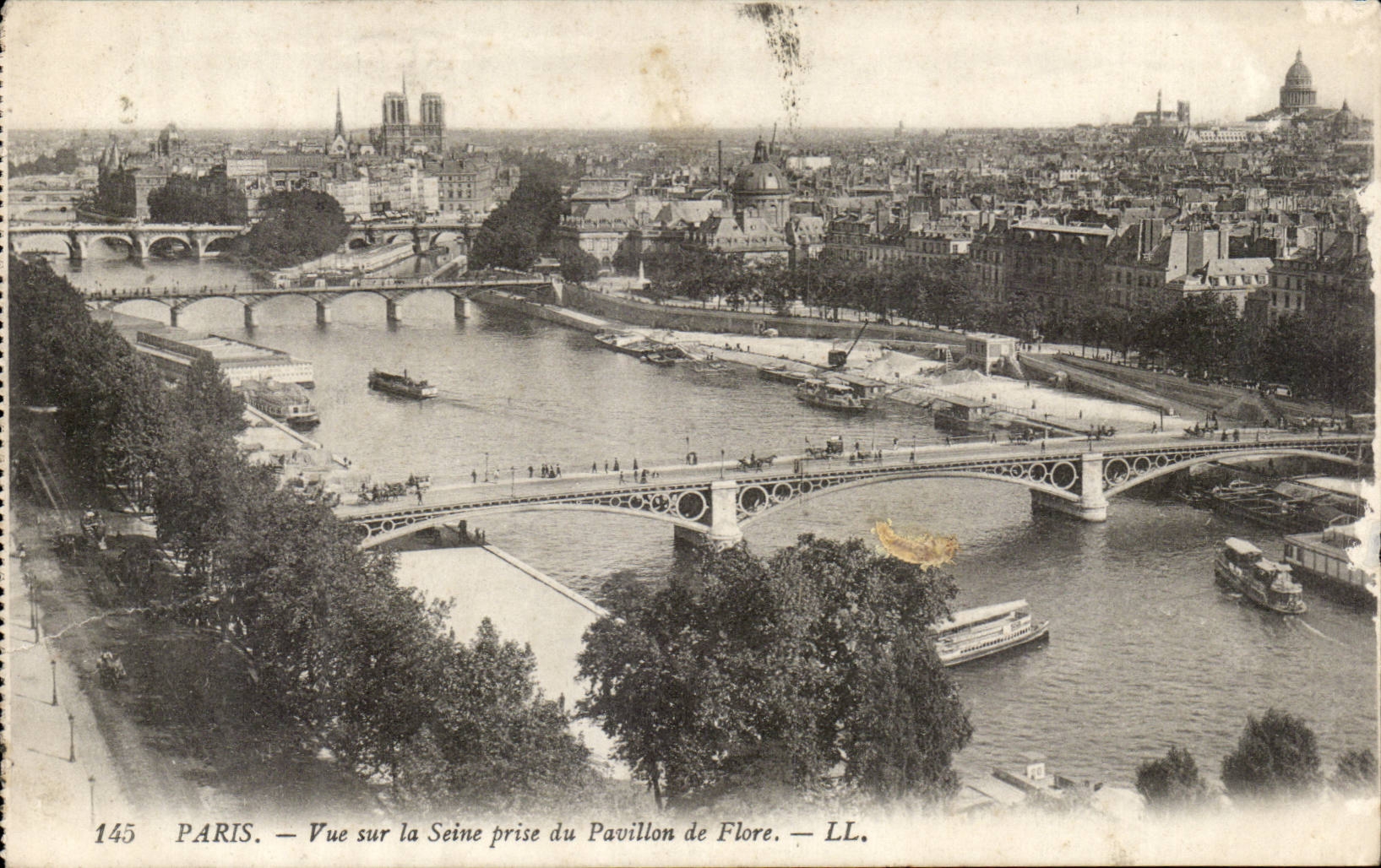 CPA Paris Vue sur la Seine prise du pavillon de Flore
