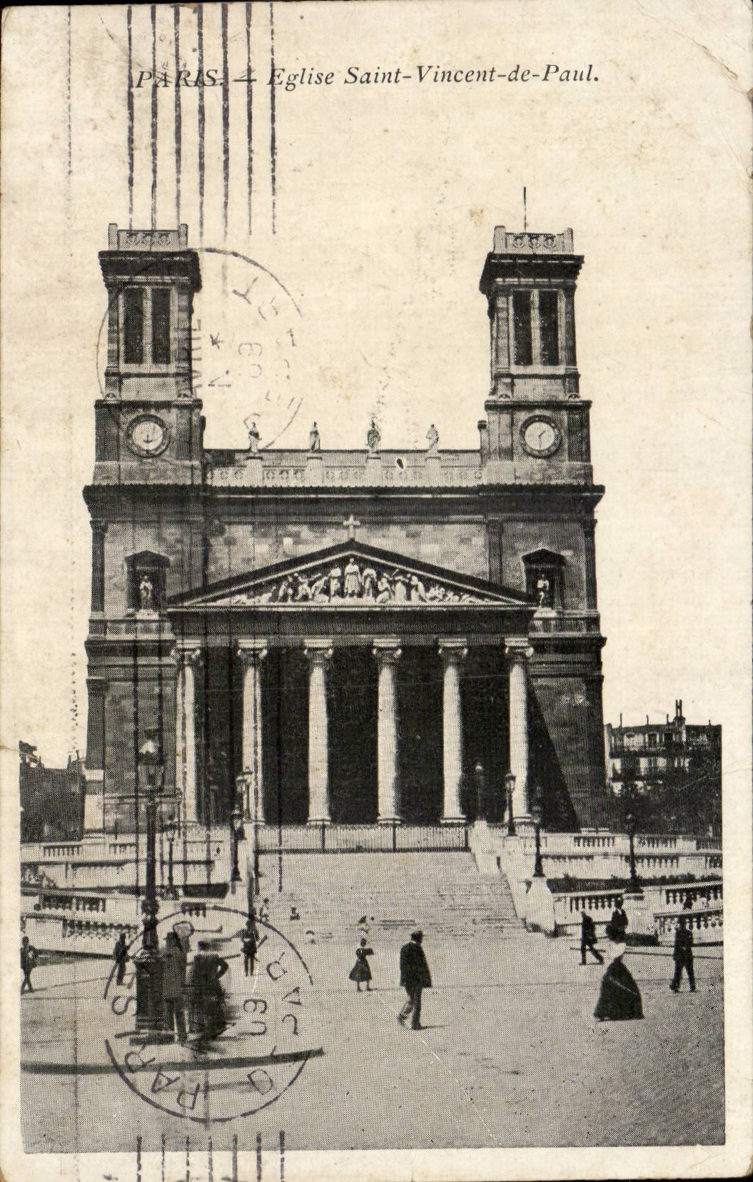 CPA Paris Eglise Saint Vincent de Paul