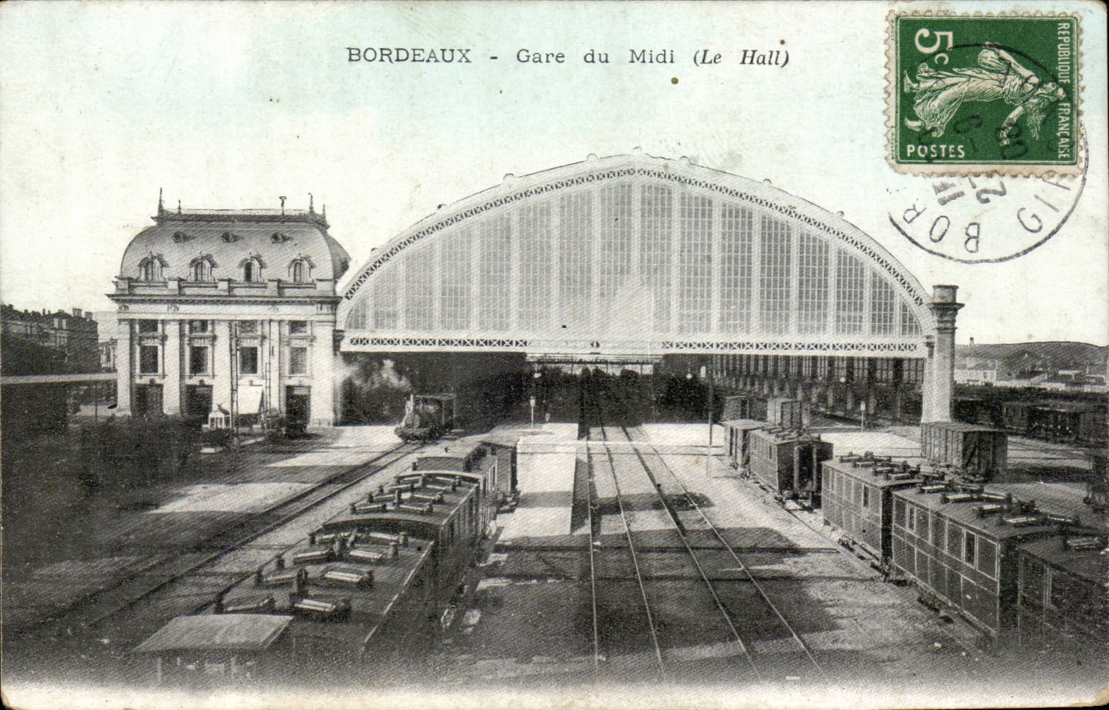 Bordeaux - Station of the South - the Hall - train - CPA