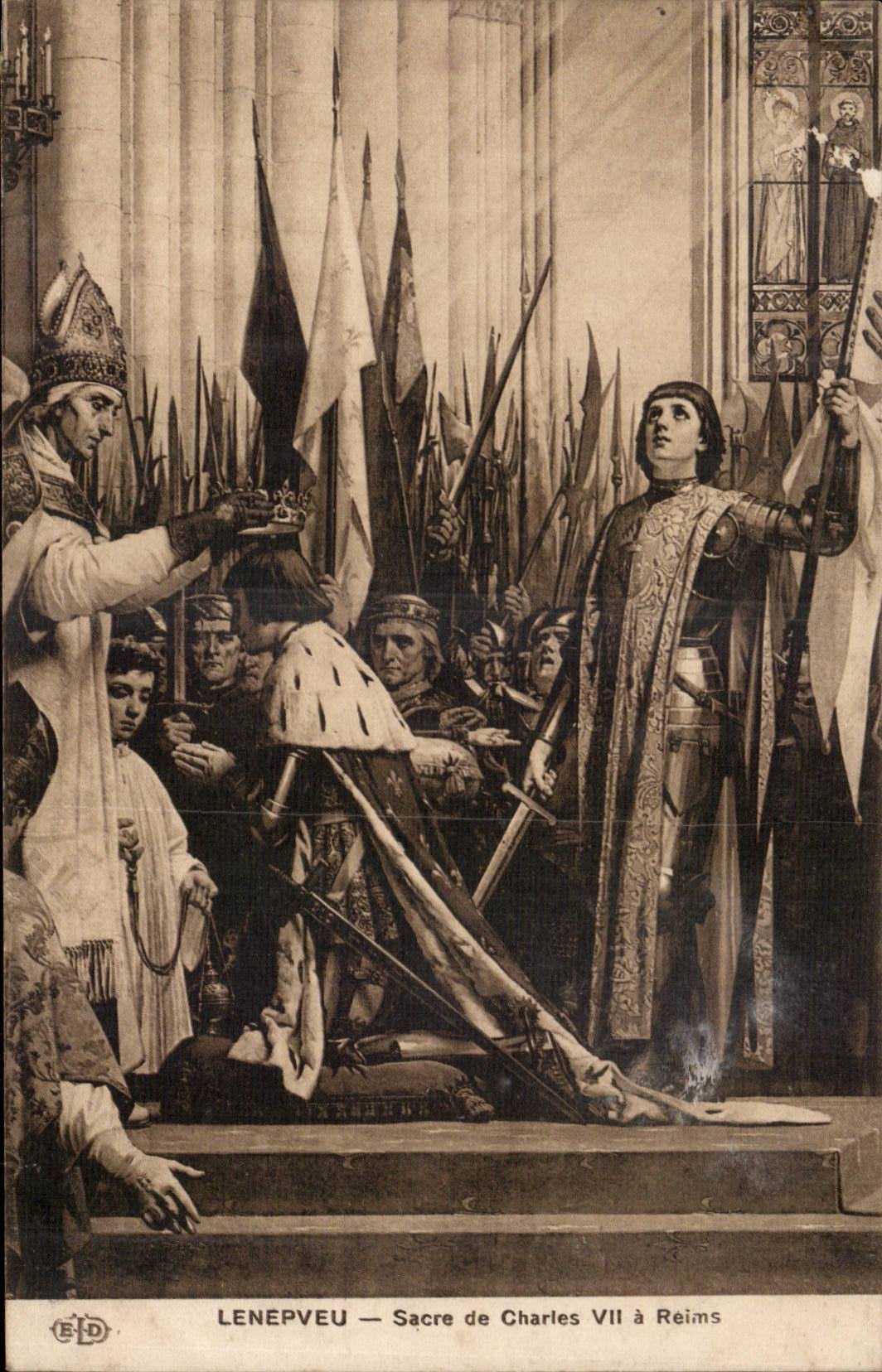 Lenepveu - Sacring of Charles VII has Reims - CPA
