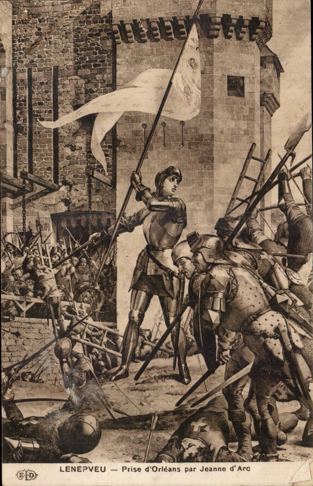 Lenepveu - Catch of Orleans per Jeanne D' Arc - Joan off Arc - CPA